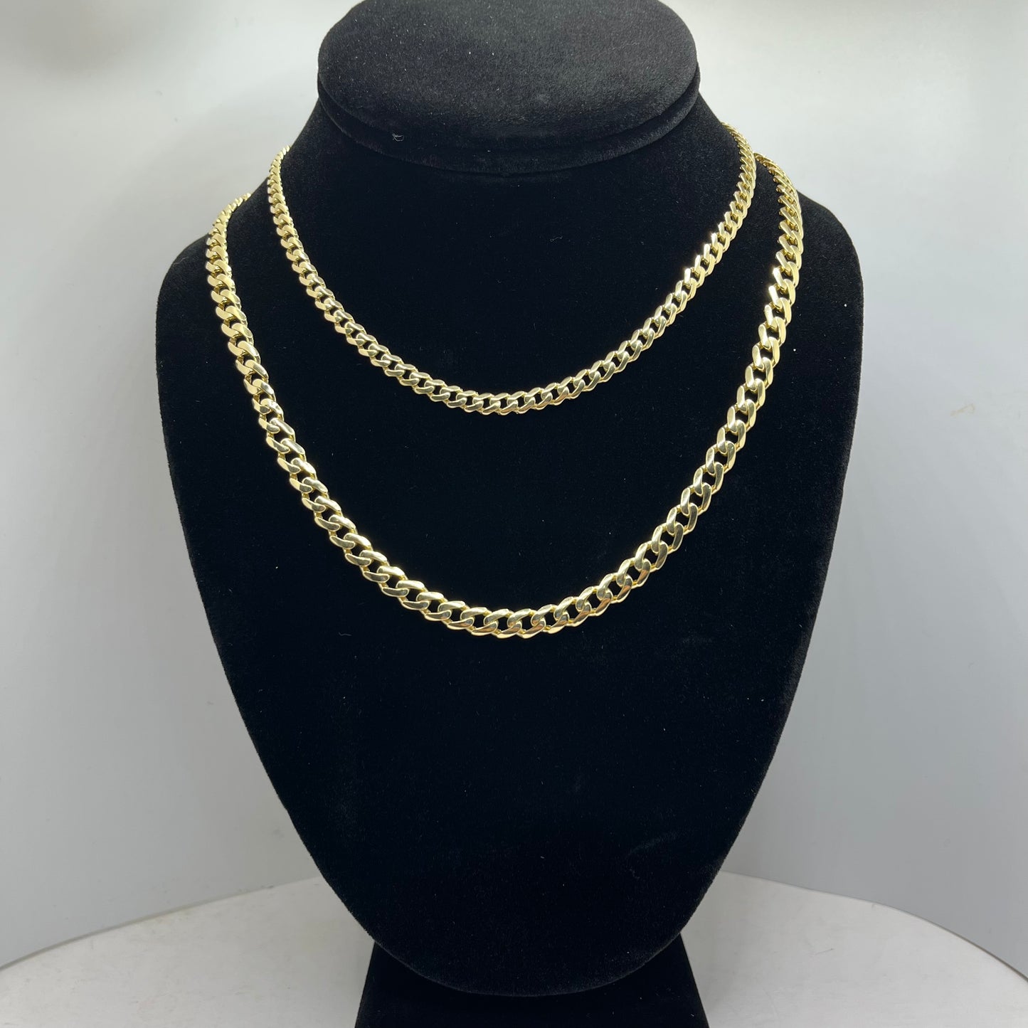 10k Gold 6mm Monaco Chain