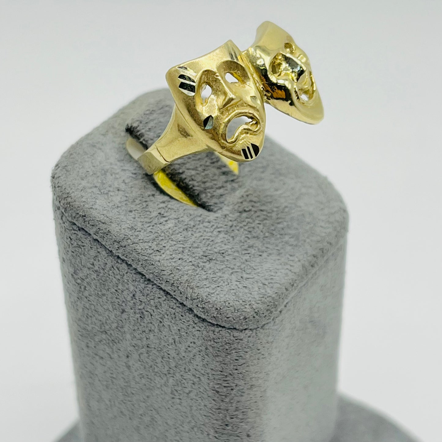 10K Gold Smile Now Cry Later Ring (MED)