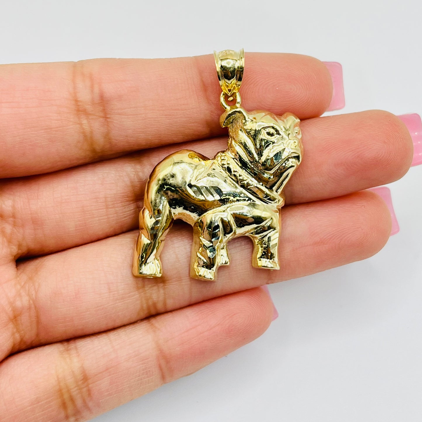 10K Gold Bulldog Charm