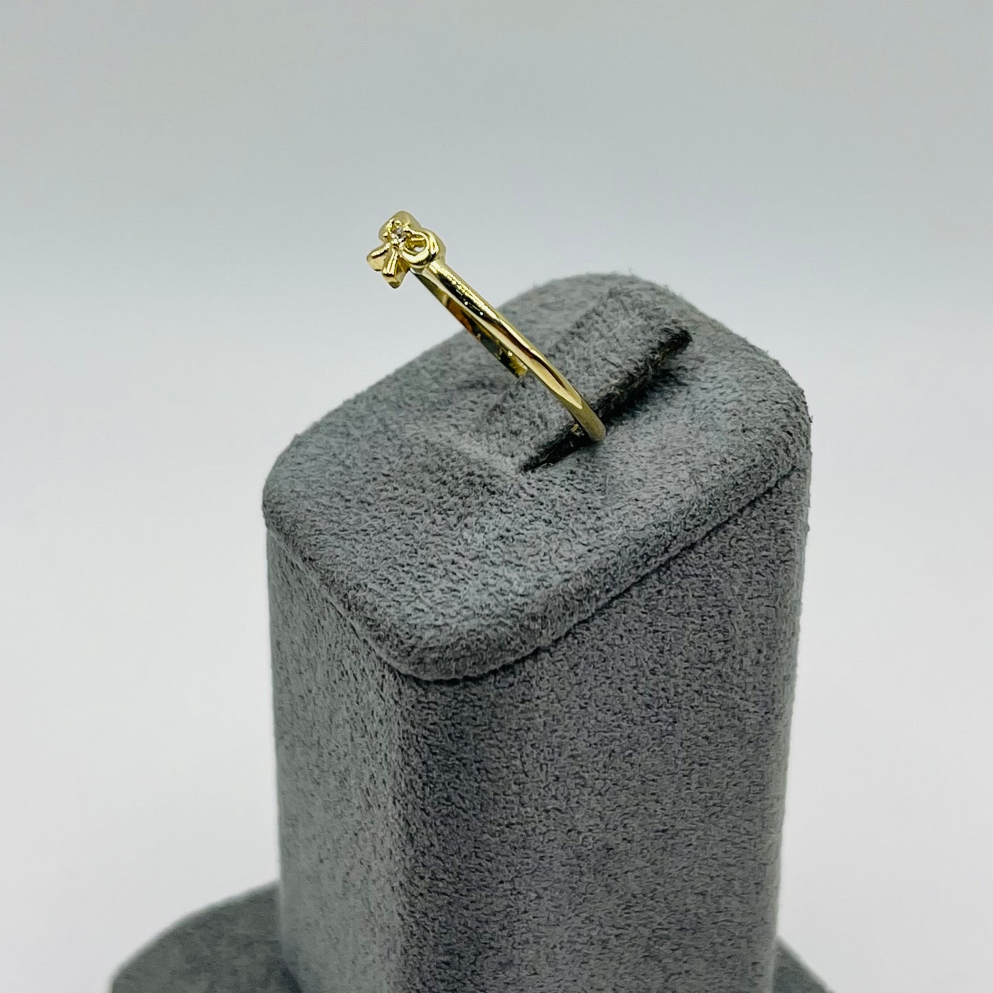 10k Gold Micro Bow Ring