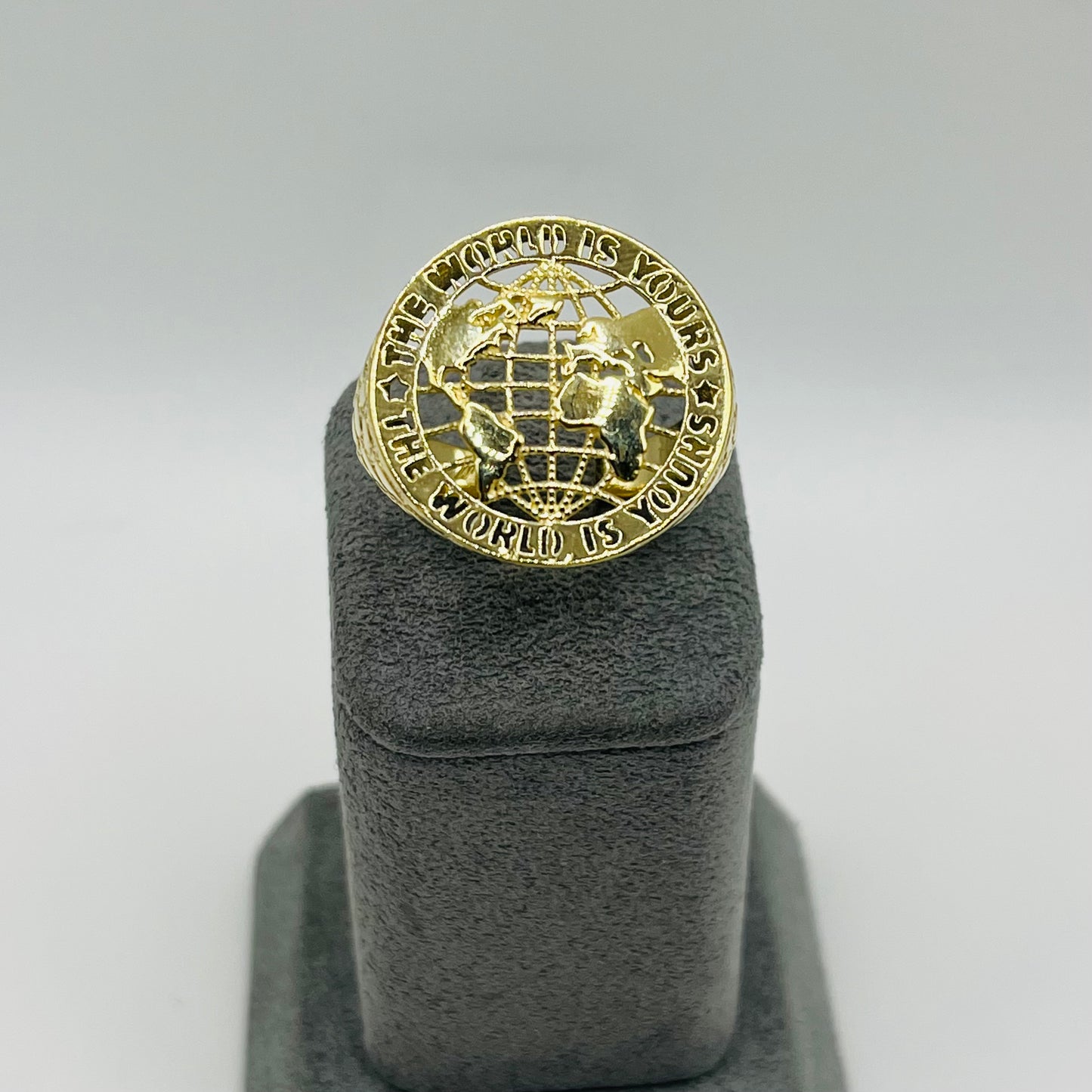 10k Gold World Talk Nugget Ring