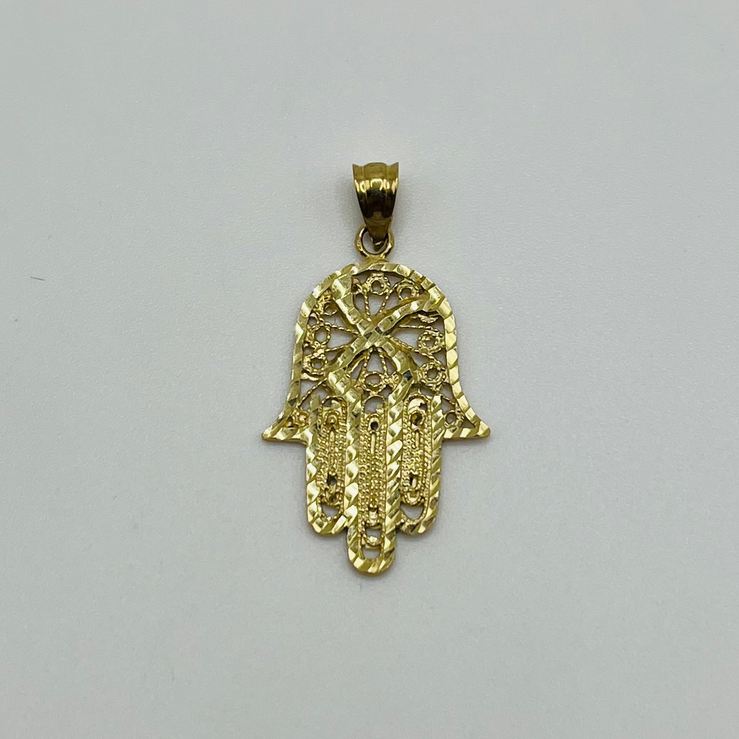 10k Gold Timeless Hamsa Charm