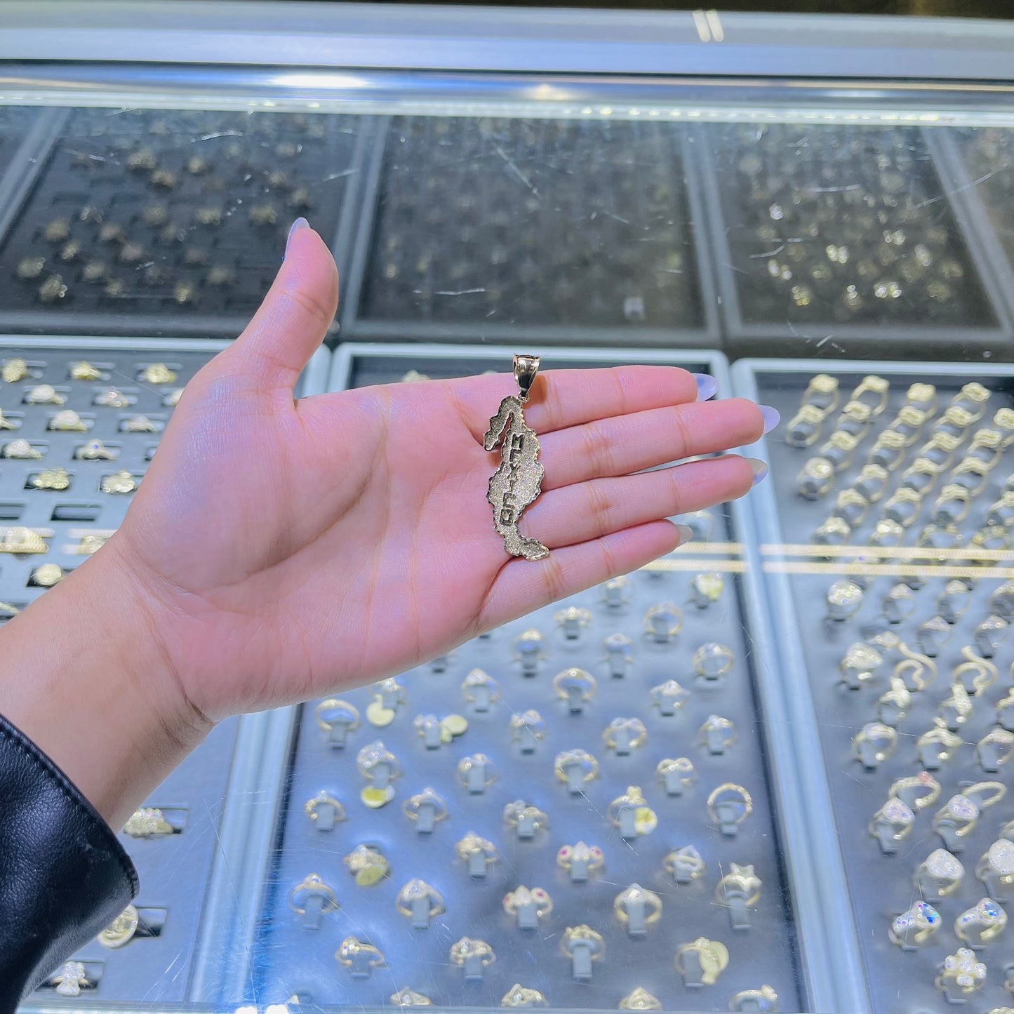 10k Gold México Charm