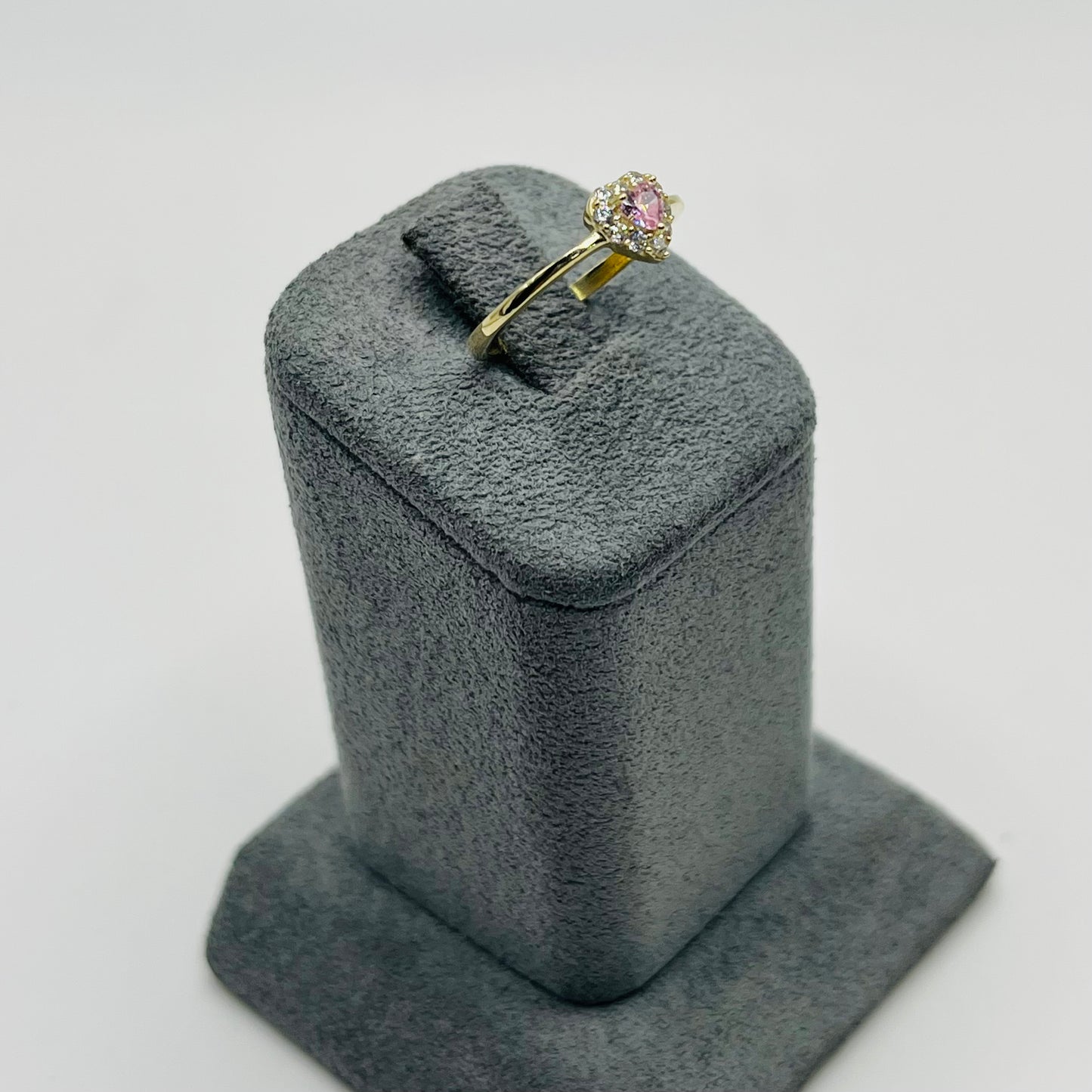 10k Gold Pink Baby Birthstone Ring