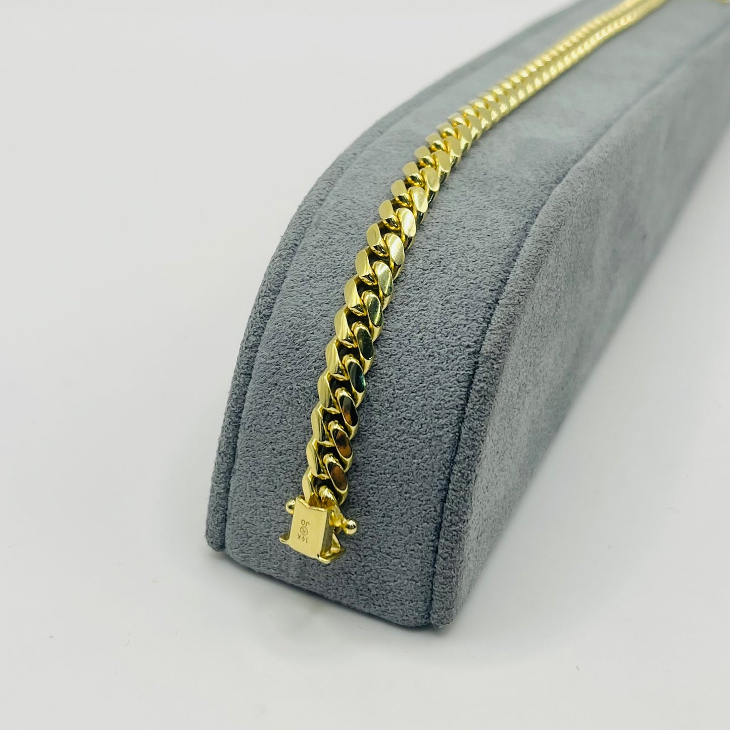 14K Gold Solid Miami Cuban Bracelet 6MM