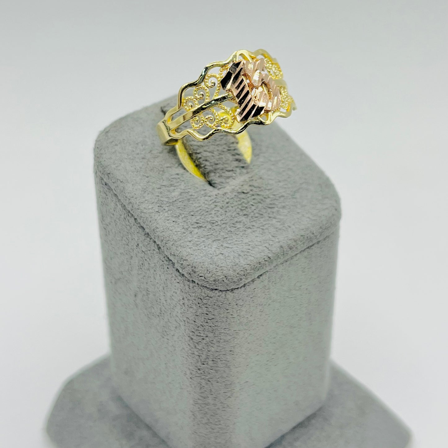 14k Gold Wrap Around Quince Ring