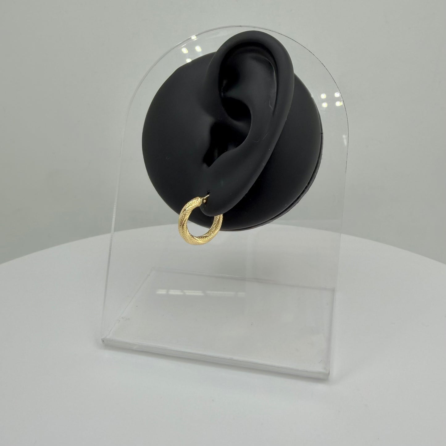10k Gold Honey Hoops 18mm