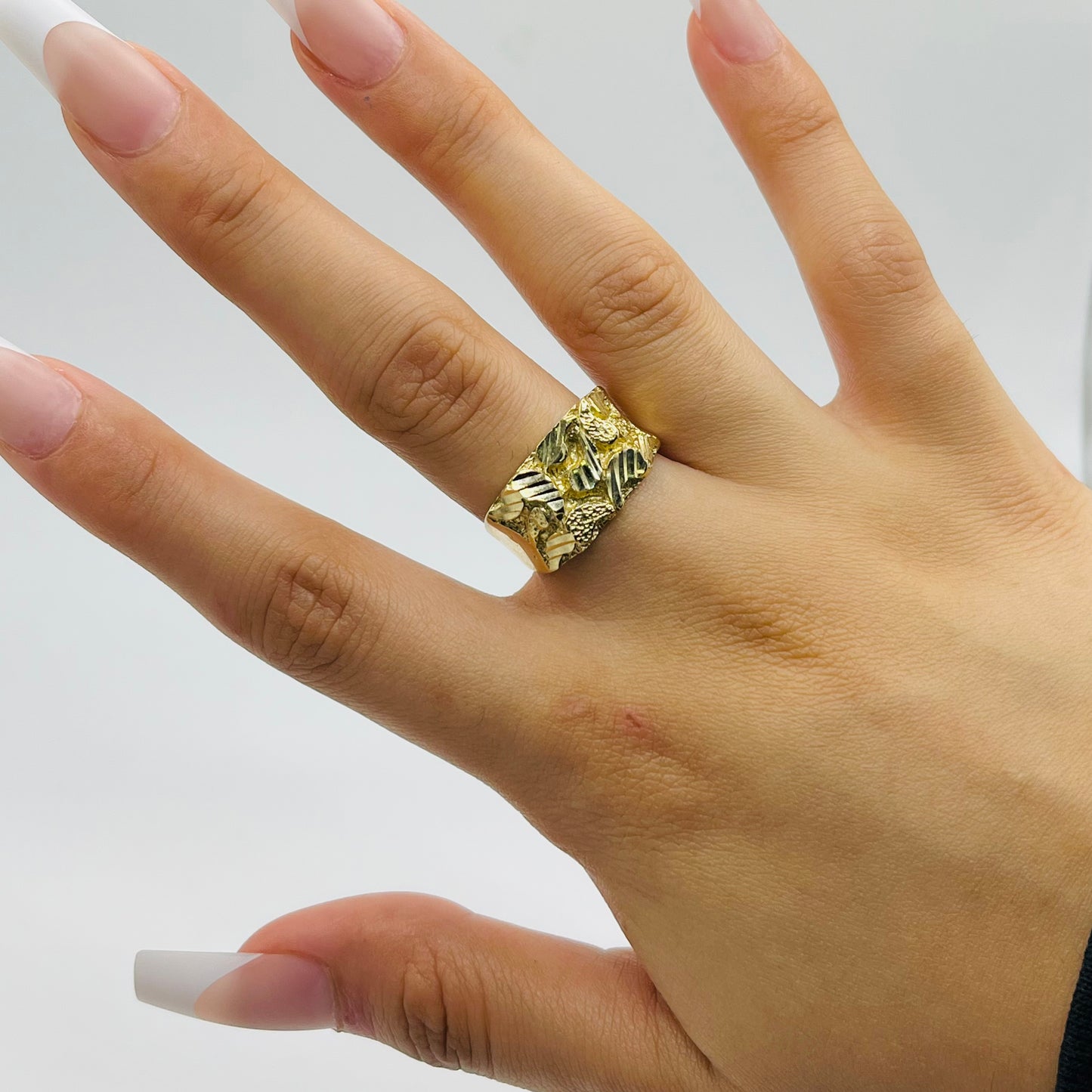 10k Gold Large Nugget Ring