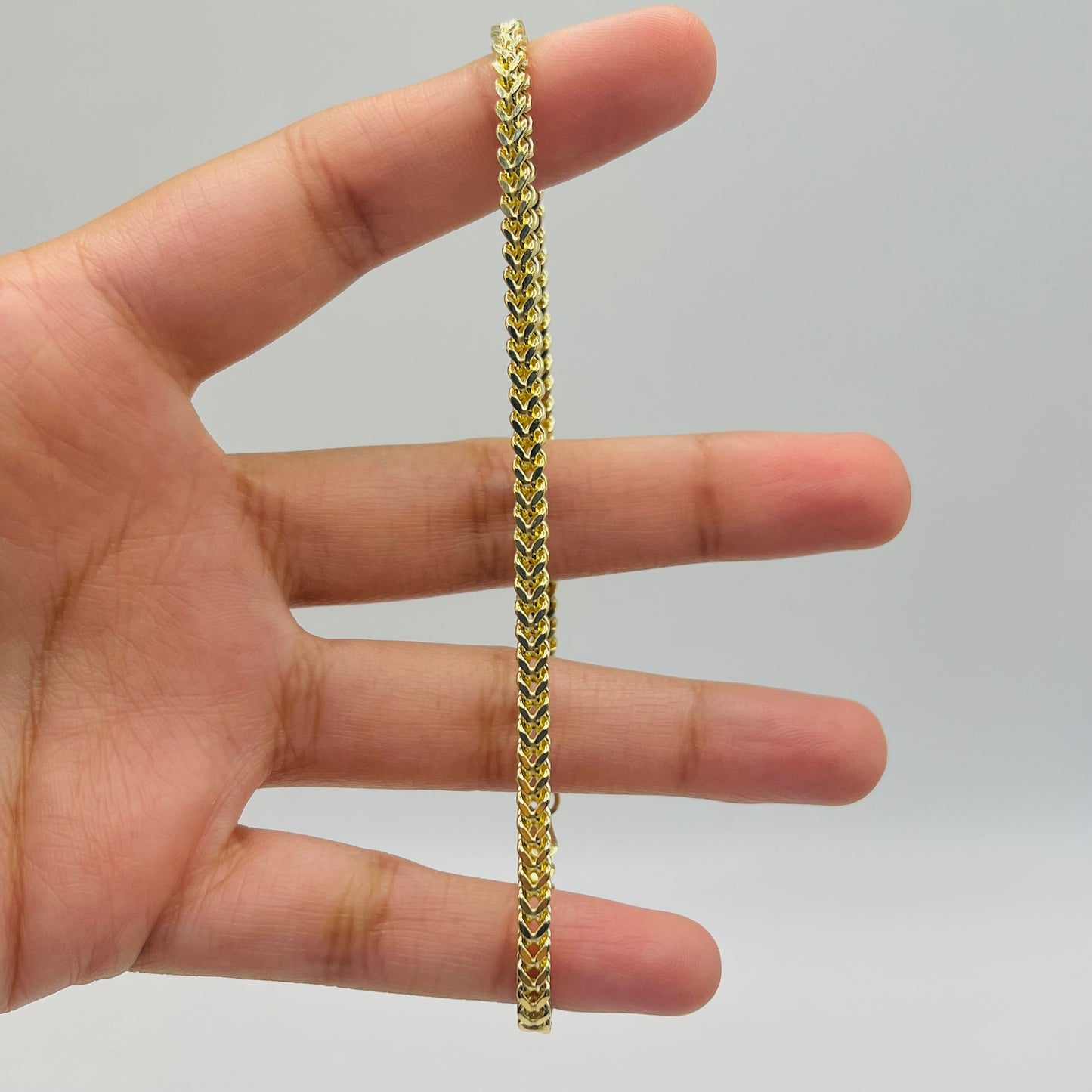 14k Gold 3.2mm Franco Bracelet
