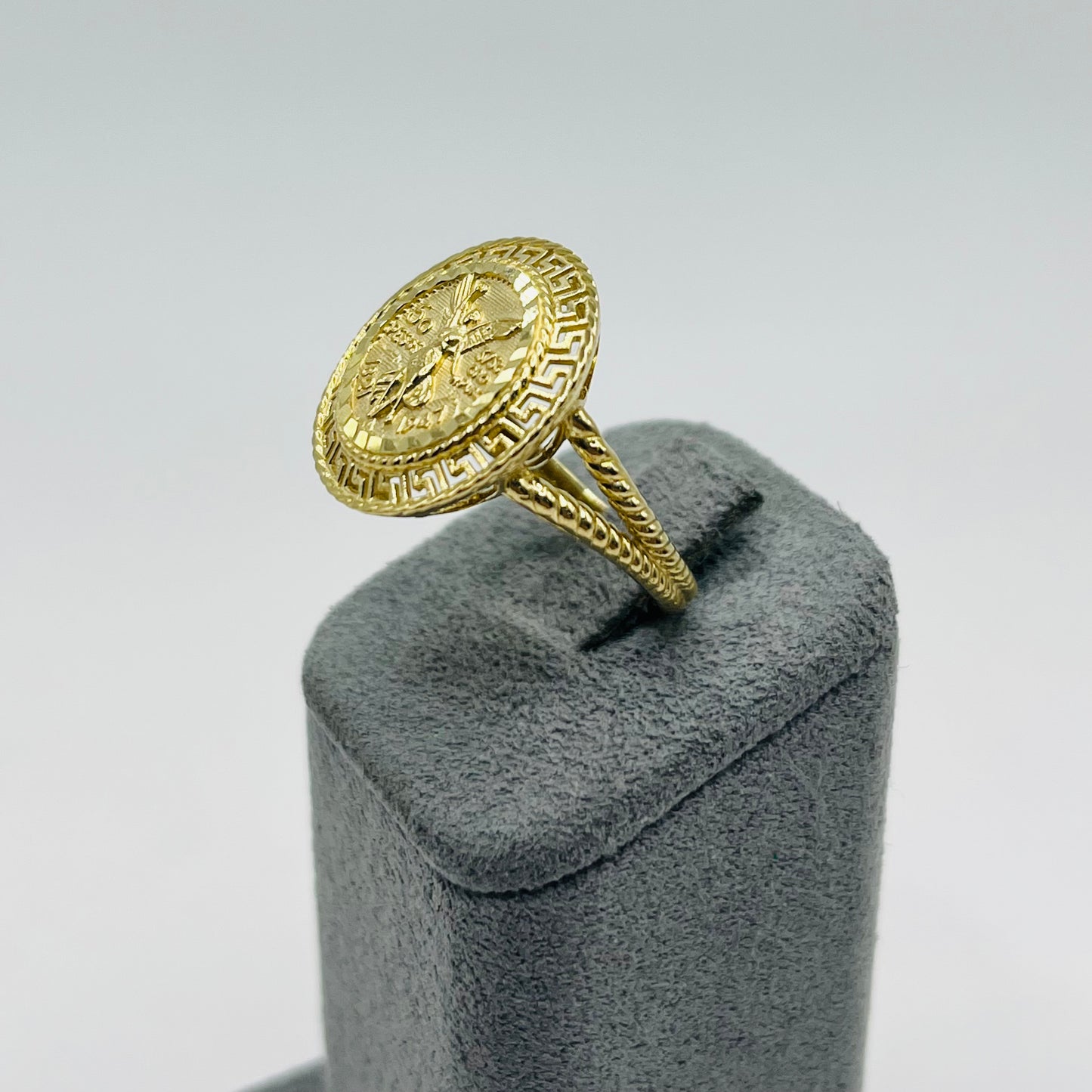 10k Gold Peso Coin Ring