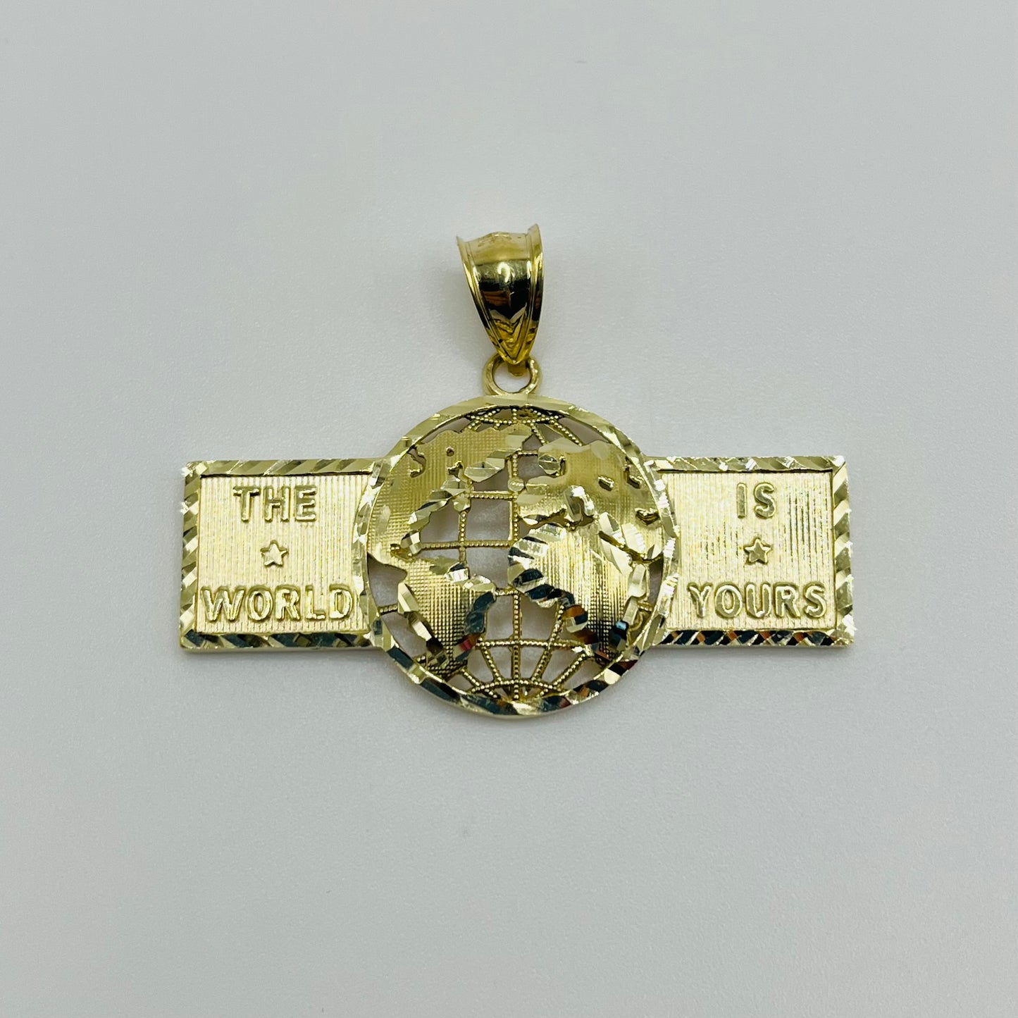 10k Gold World is yours Globe Charm