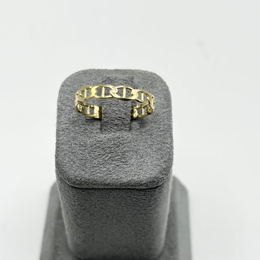 10k Gold Dainty Mariner Link Ring