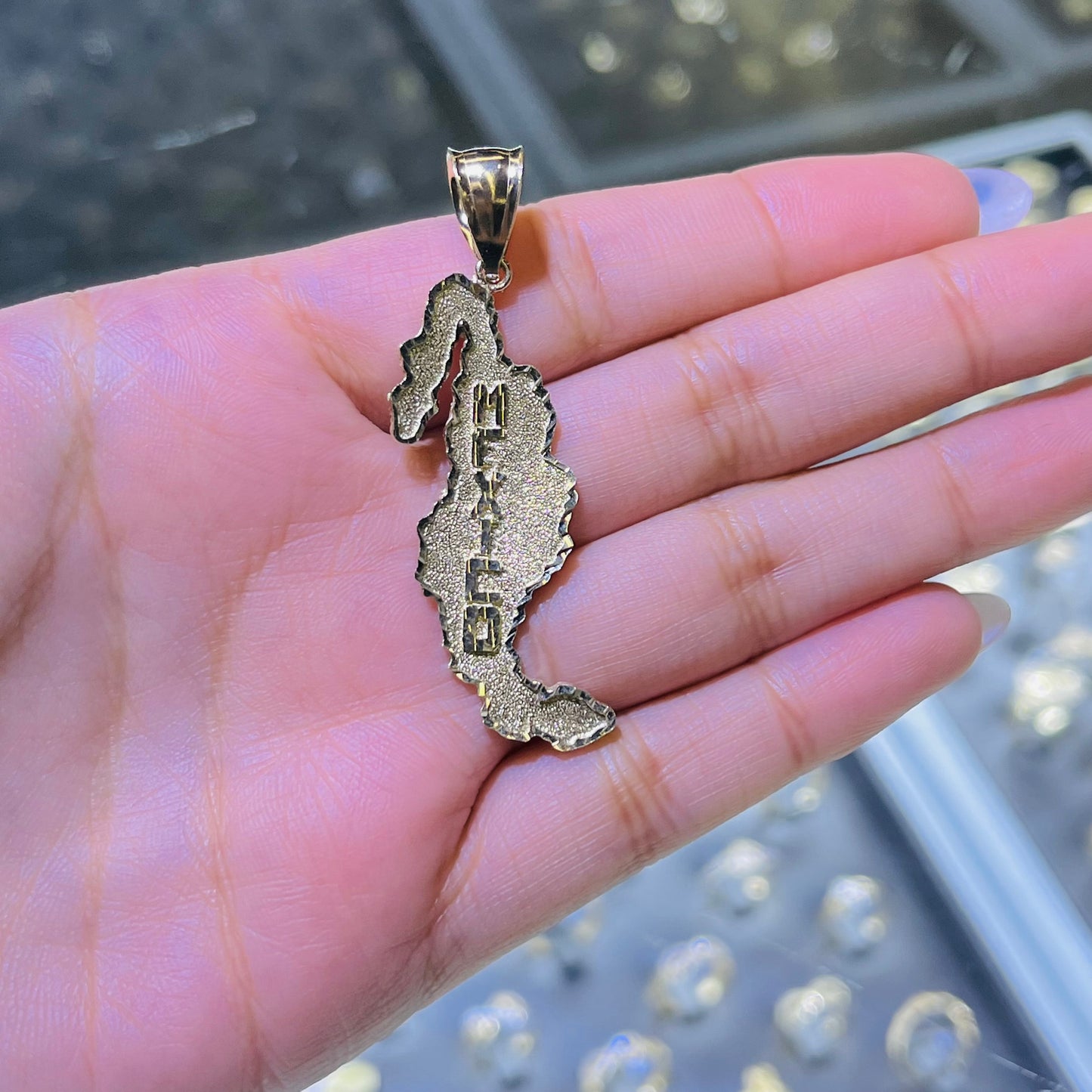10k Gold México Charm