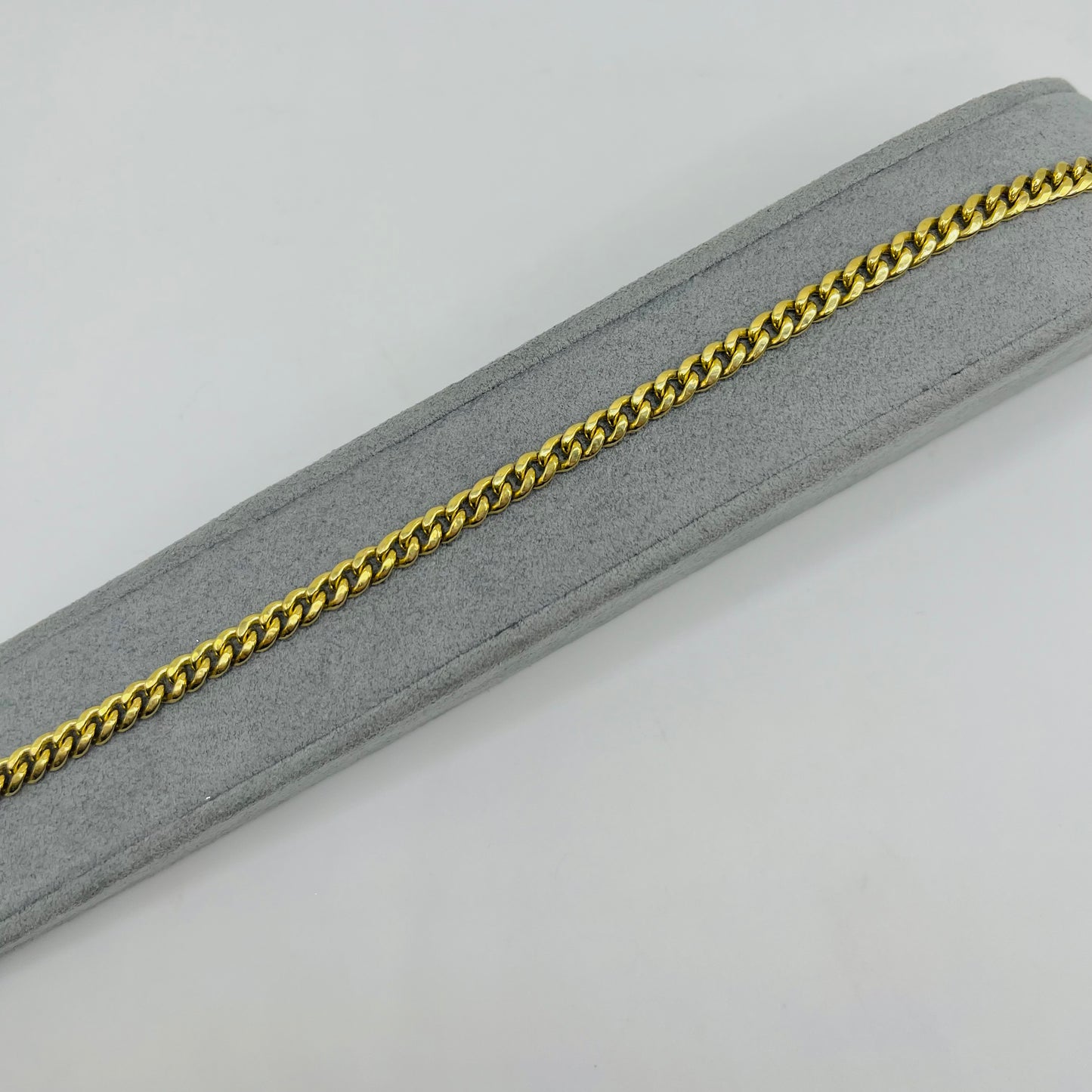 10K Gold 4mm Hollow Miami Cuban Bracelet