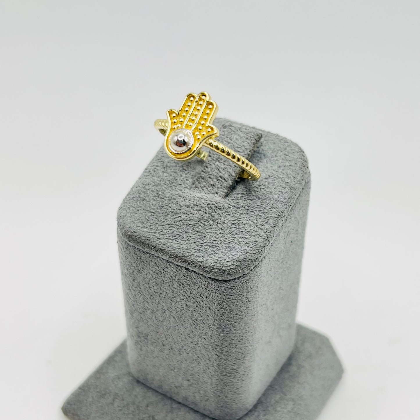 10k Gold Golden Hamza Ring