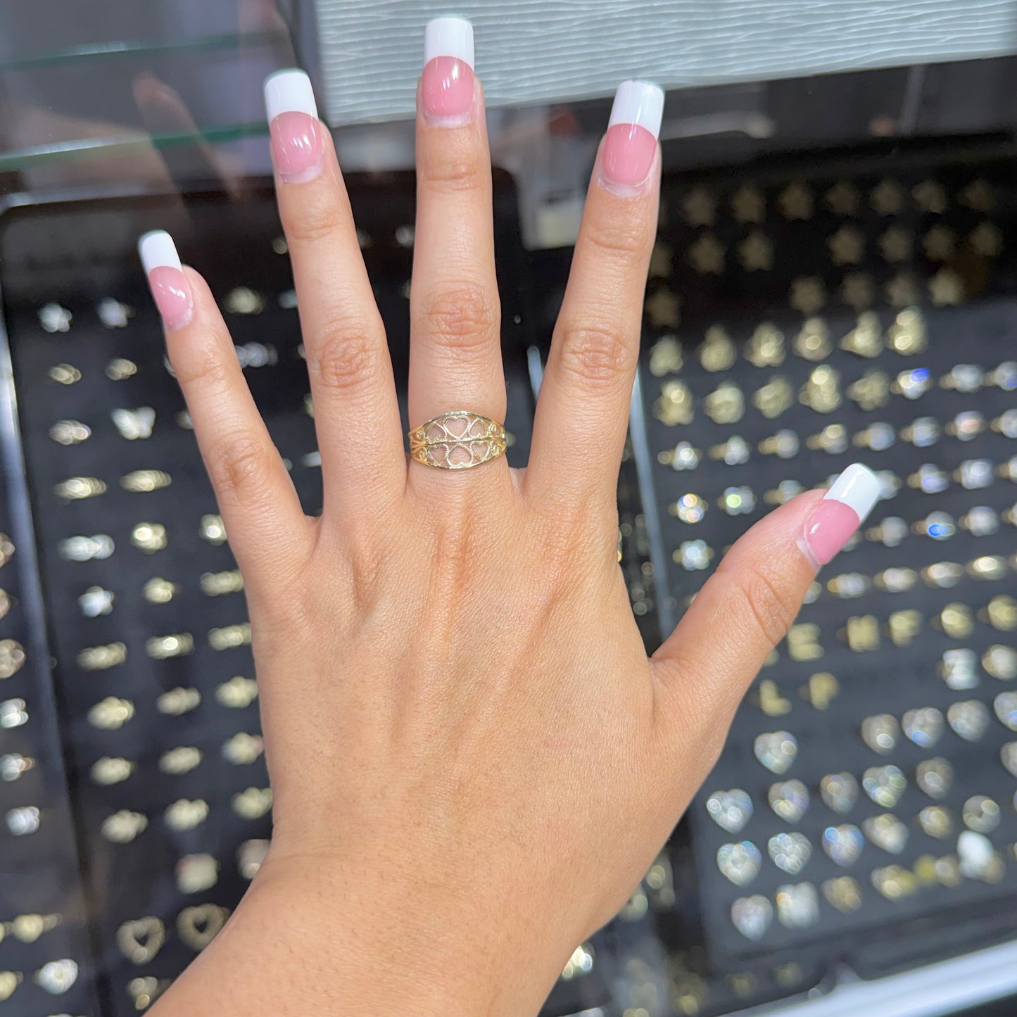 10k Gold Stacked in Love Ring