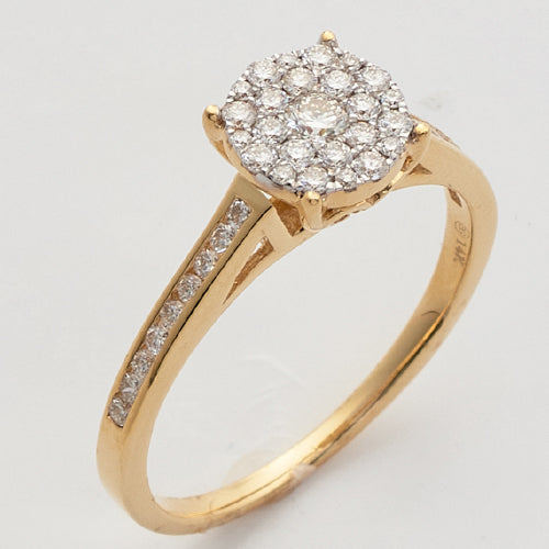 14k Gold Natural Diamond The Vow Ring