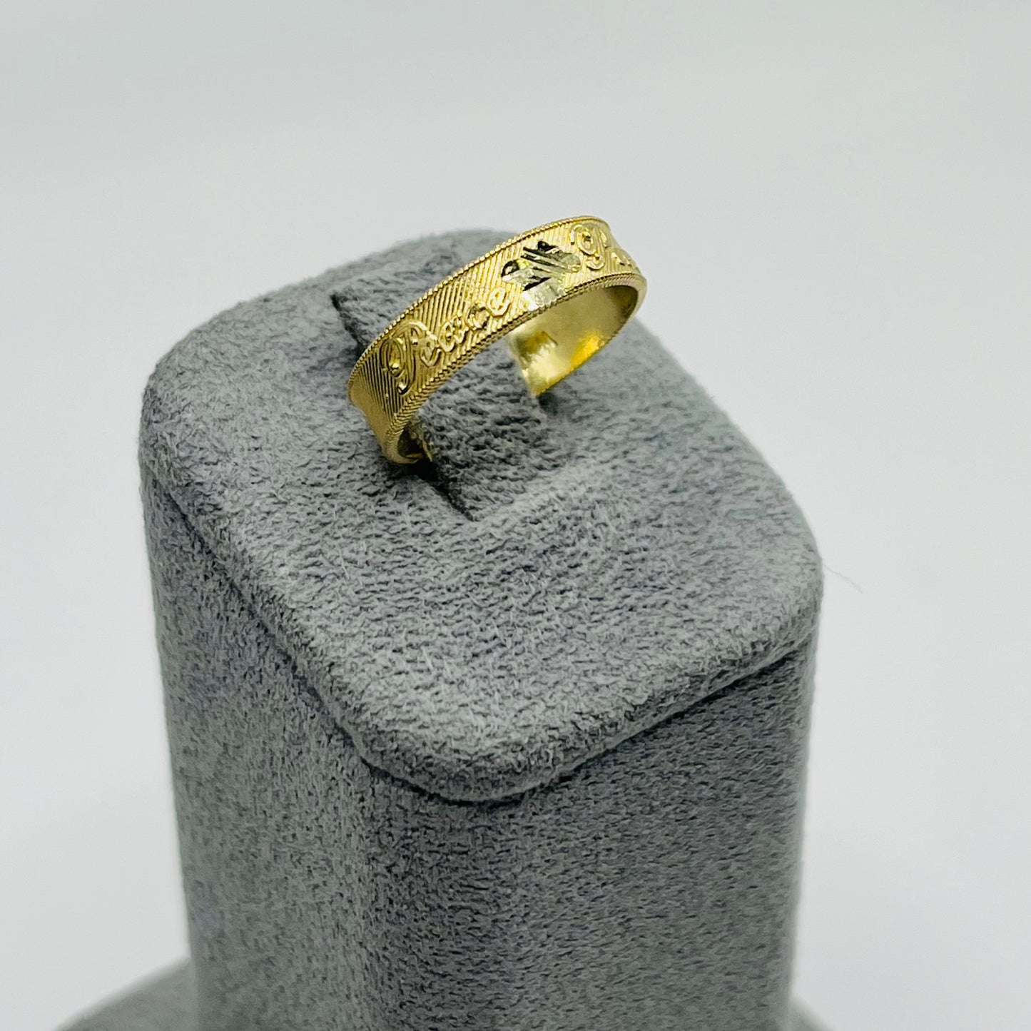 10k Gold Peace Design Toe Ring