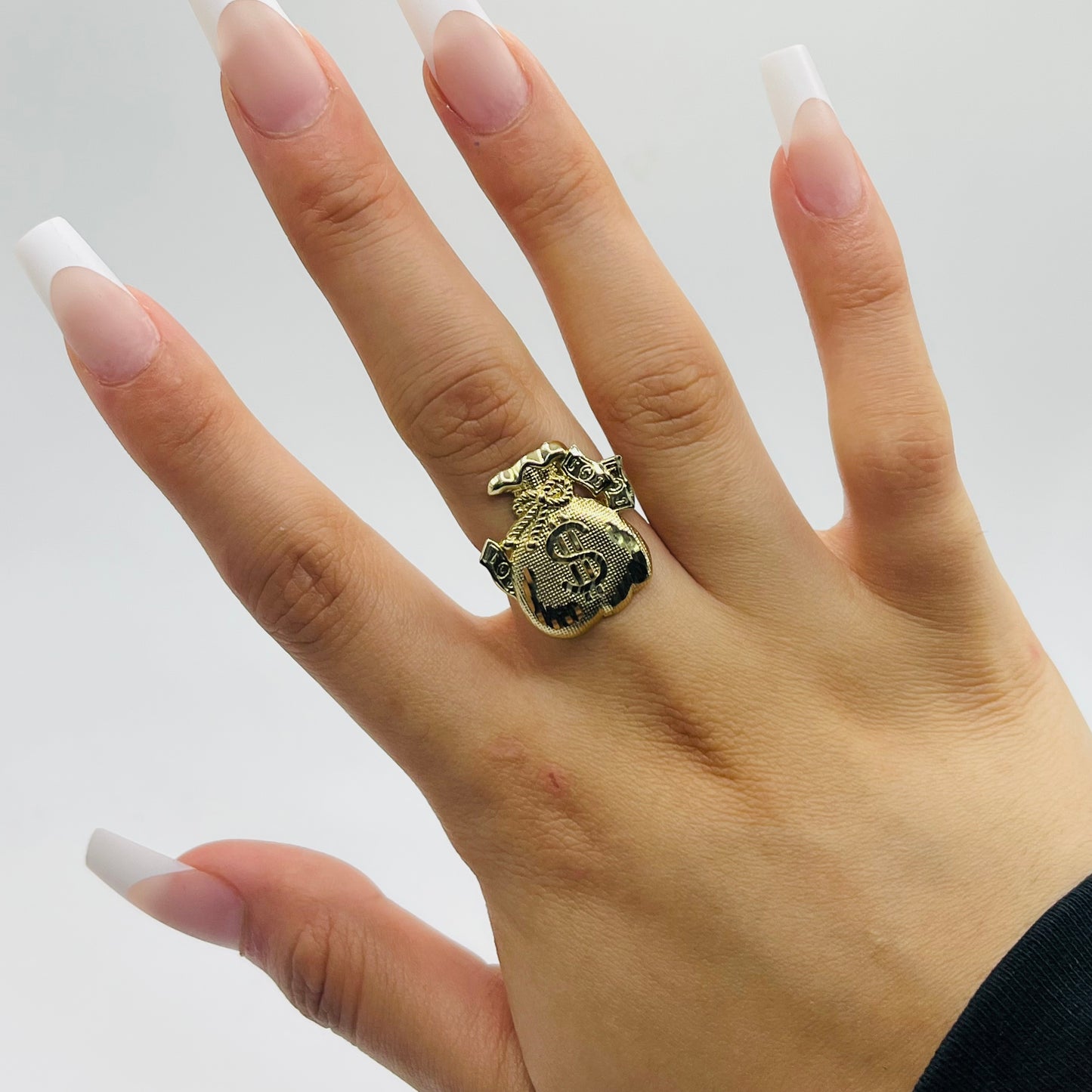 10K Gold Moneybag 2 Ring