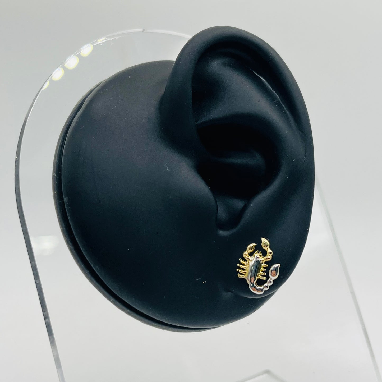 10k Two tone Scorpion Earrings