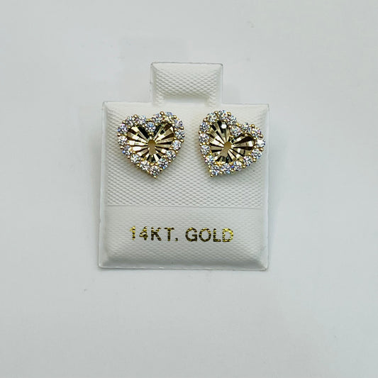 14k Gold Lock key Earrings