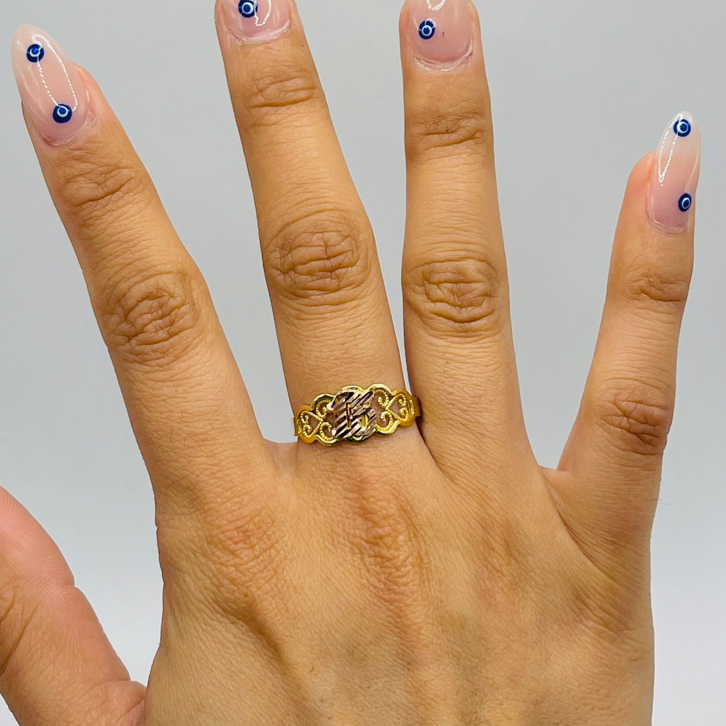 14k Gold Wrap Around Mini Quince Ring