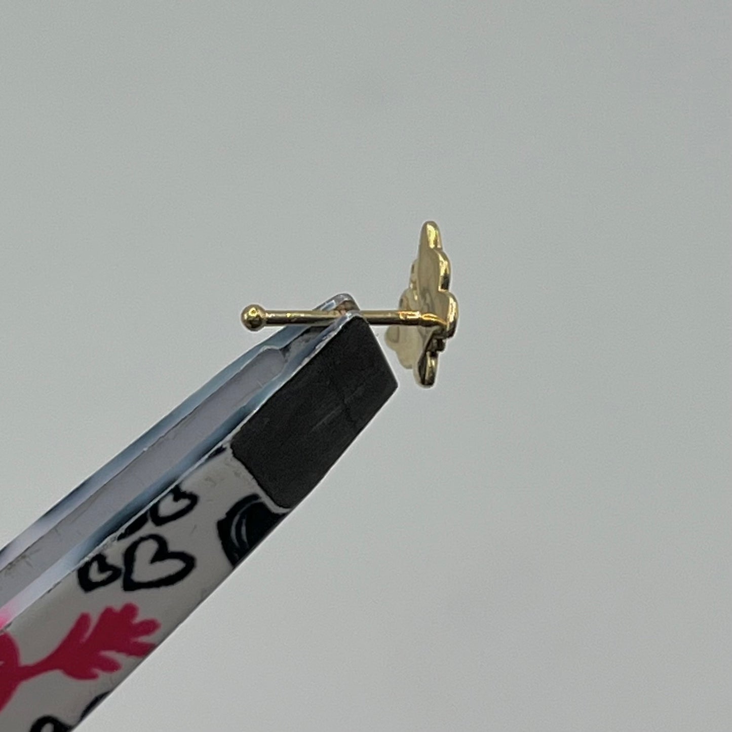 14K Gold Butterfly Nose Ring