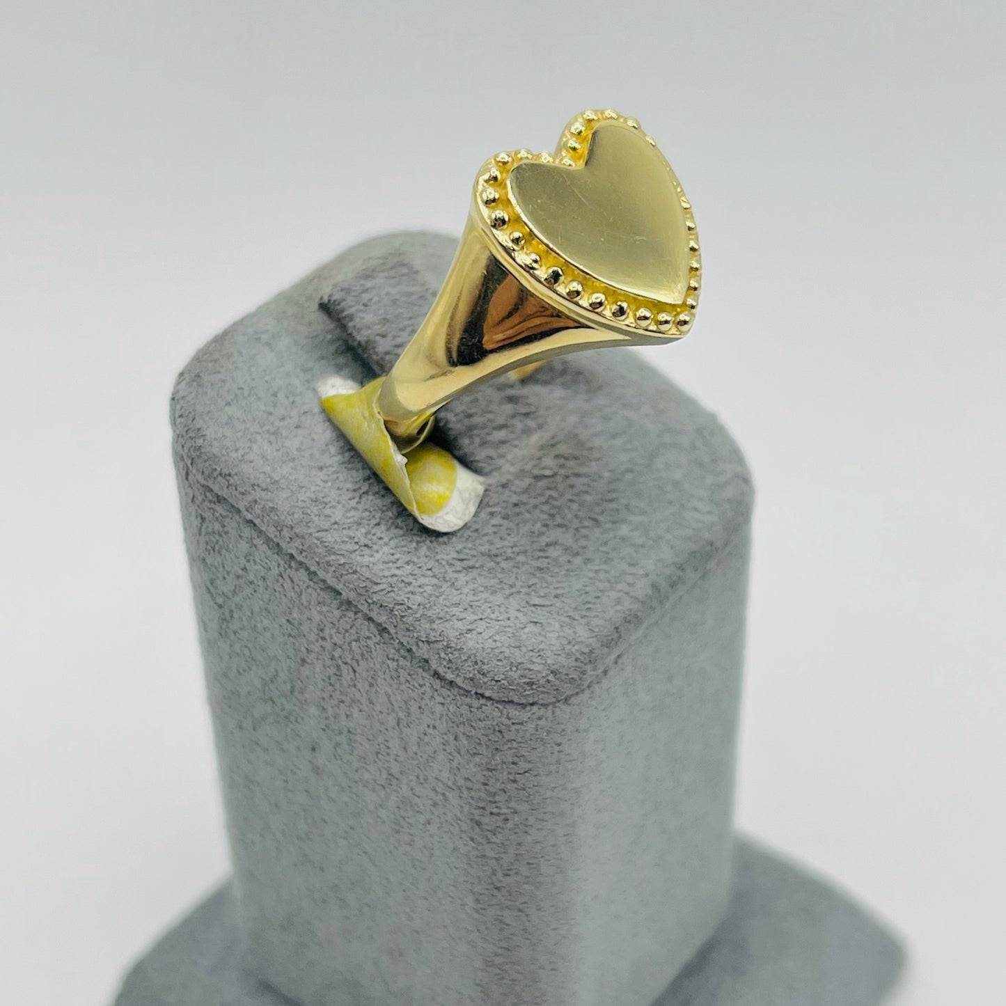 14k Gold Shine Heart Ring