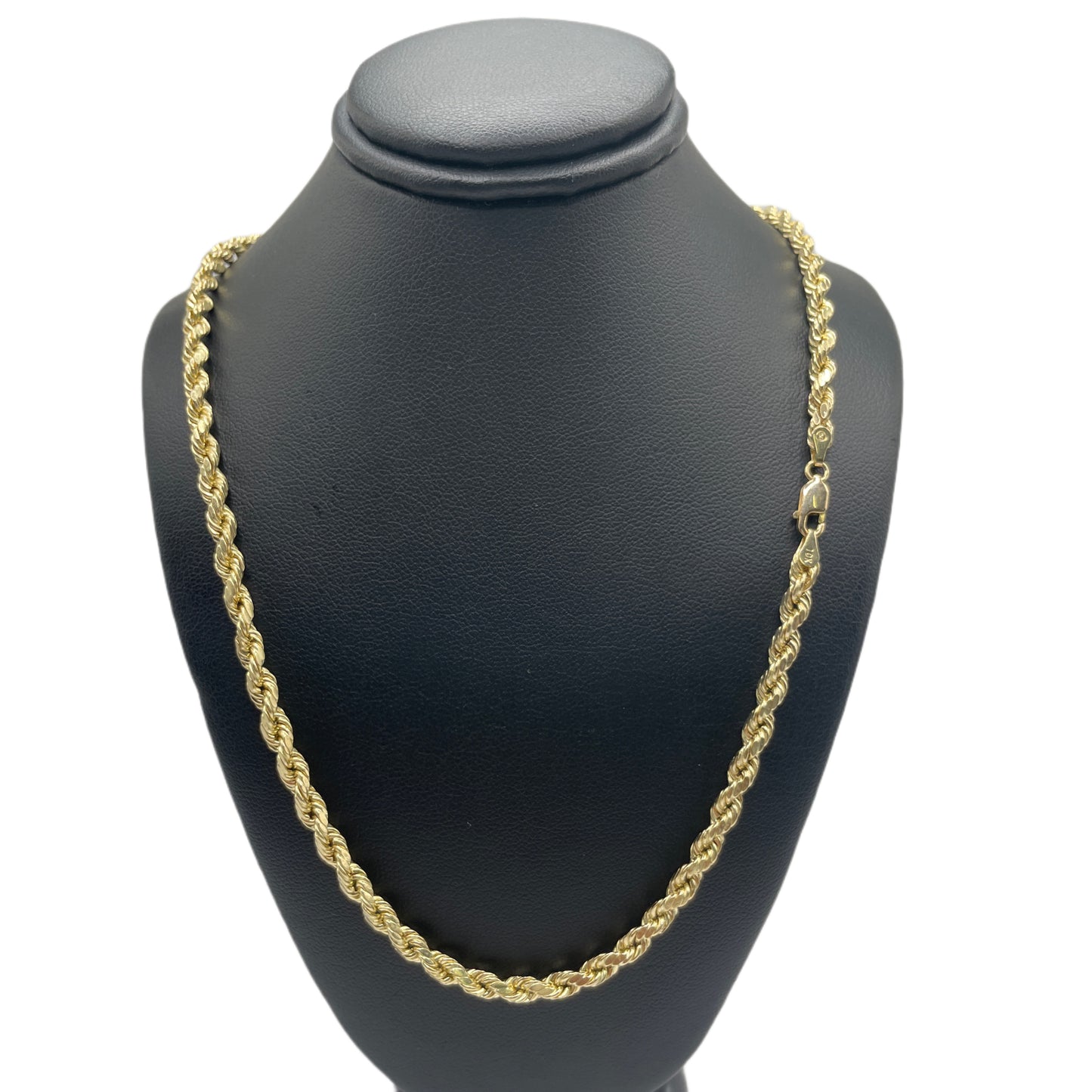 10K Gold 5mm Hollow Rope Chain