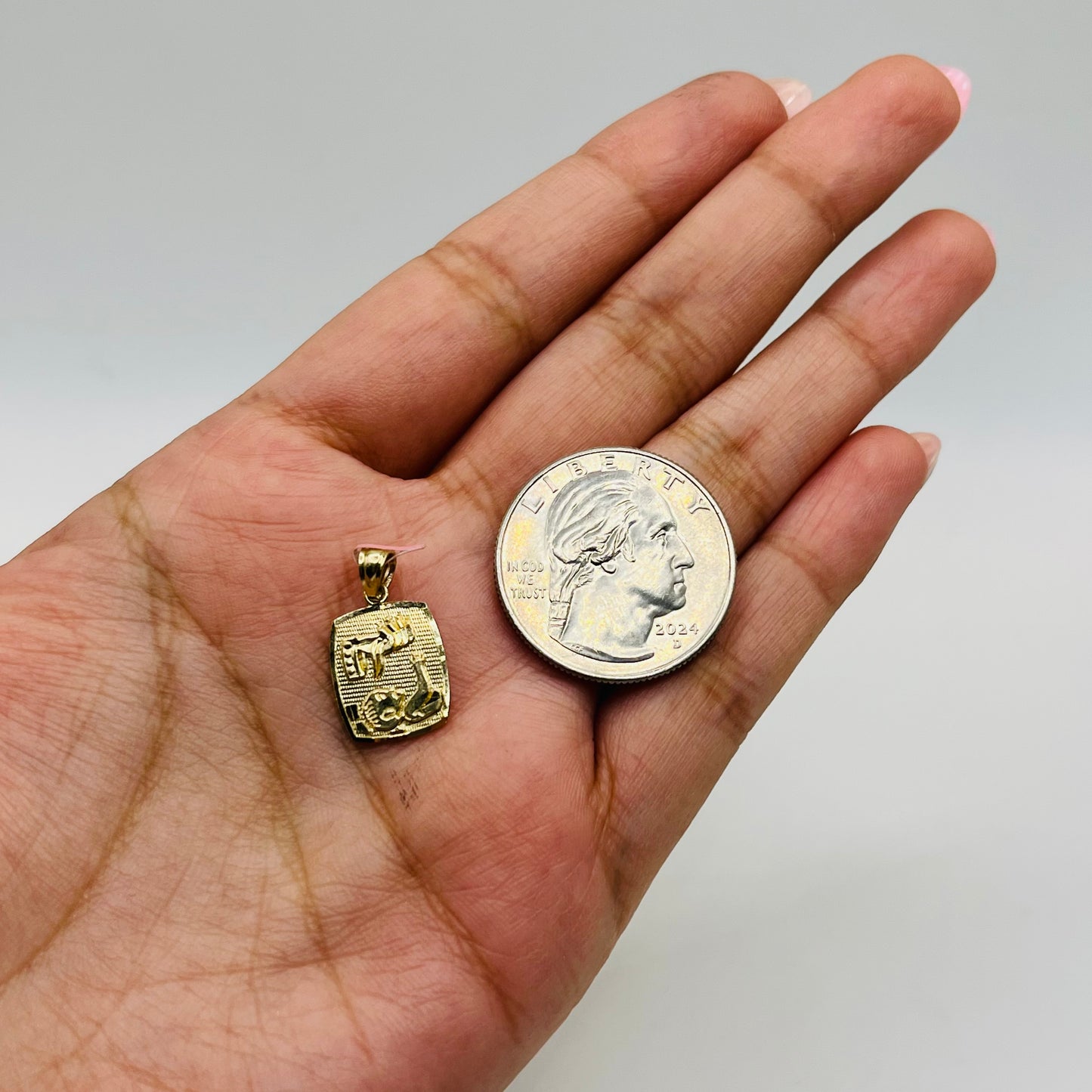 14k Gold My Baptism Charm