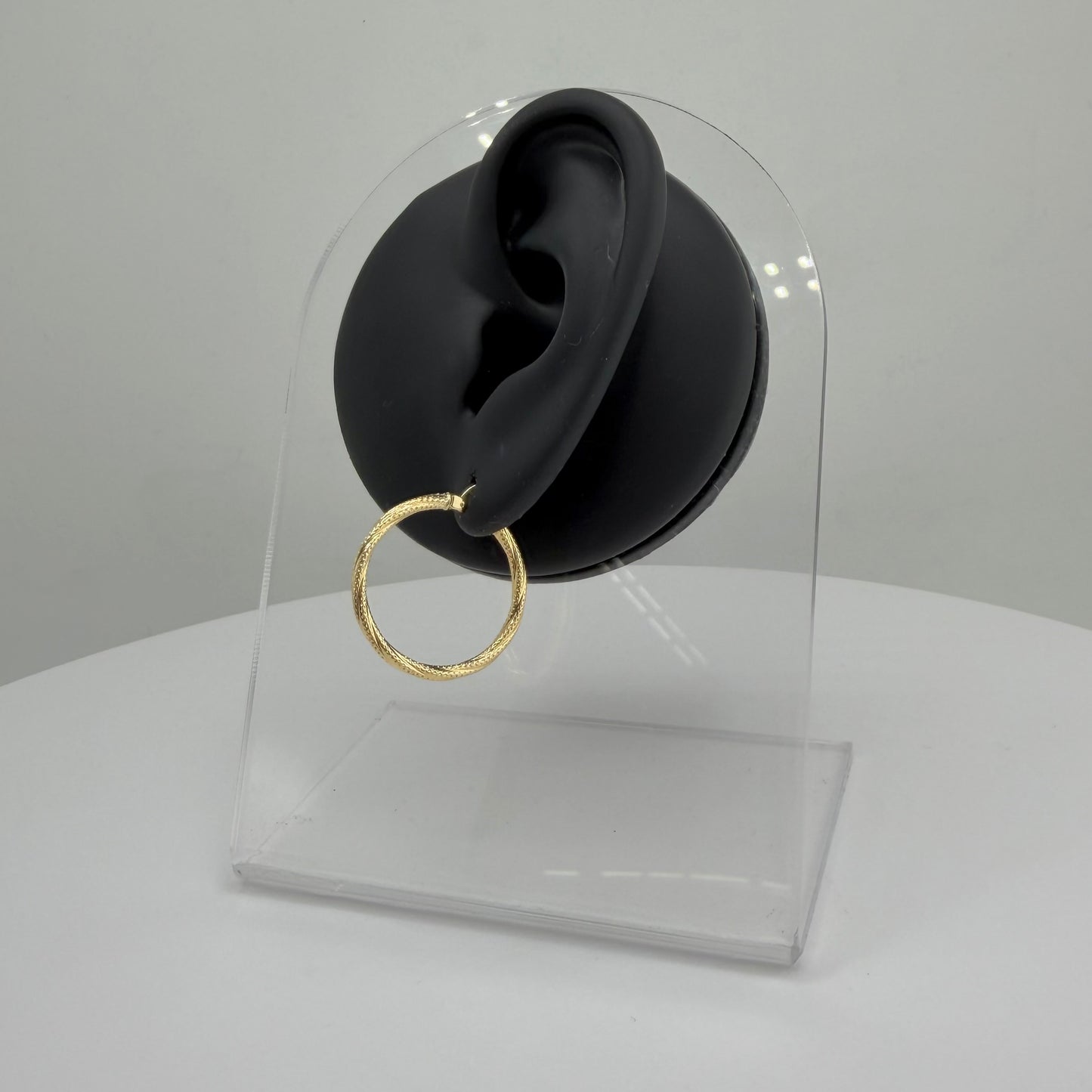10k Gold Honey Hoops 24mm