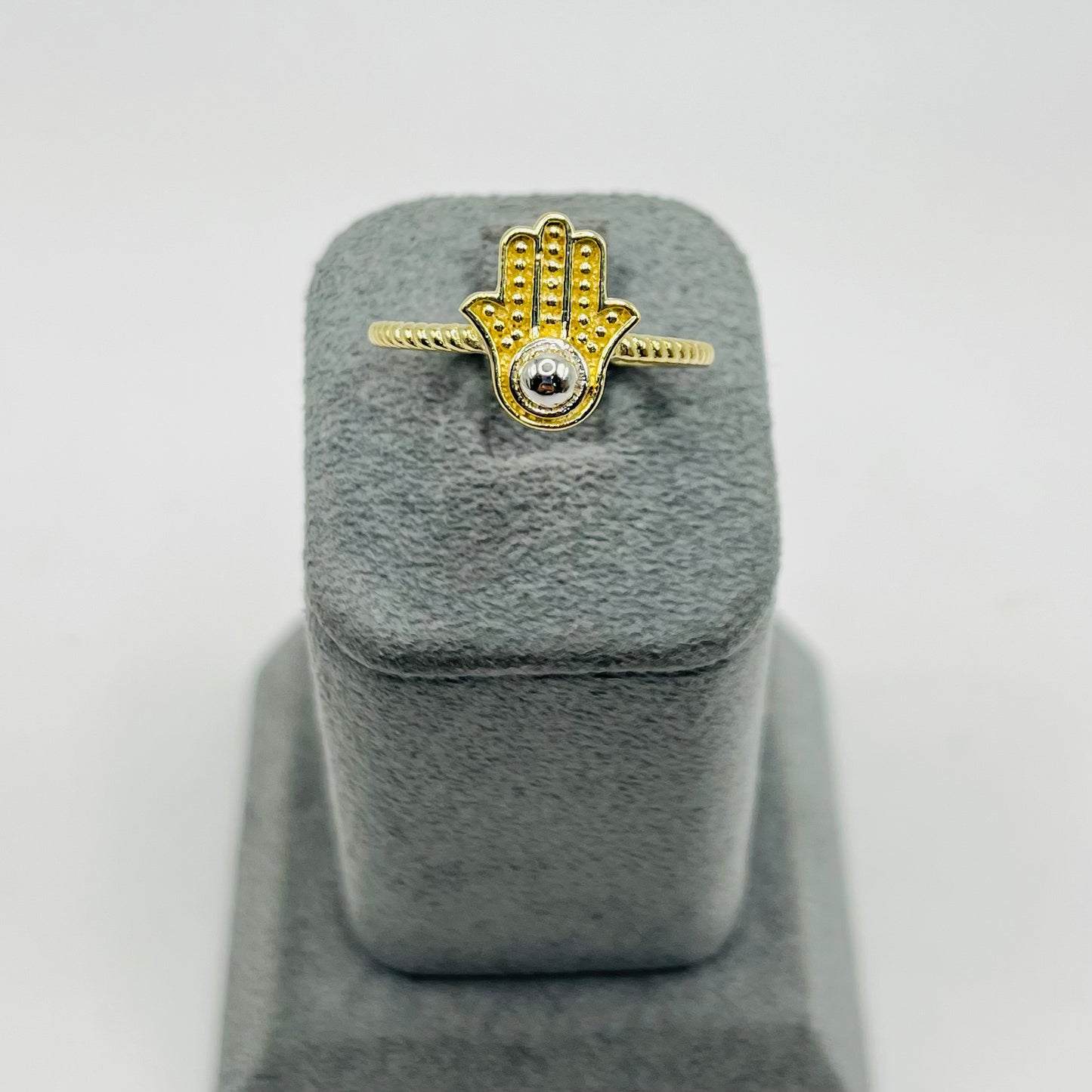 10k Gold Golden Hamza Ring