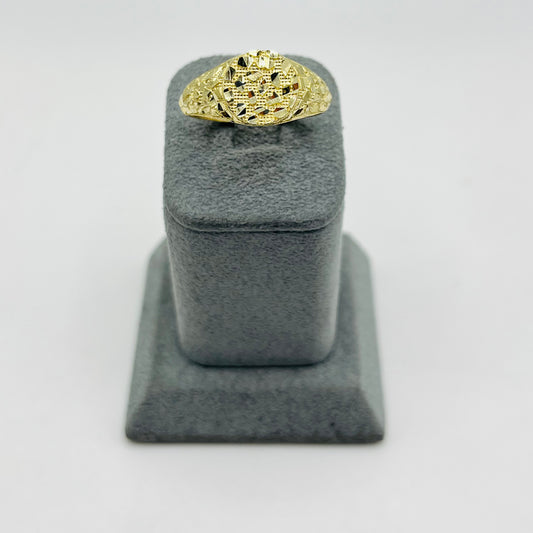 10k Gold Nugget Platform Ring