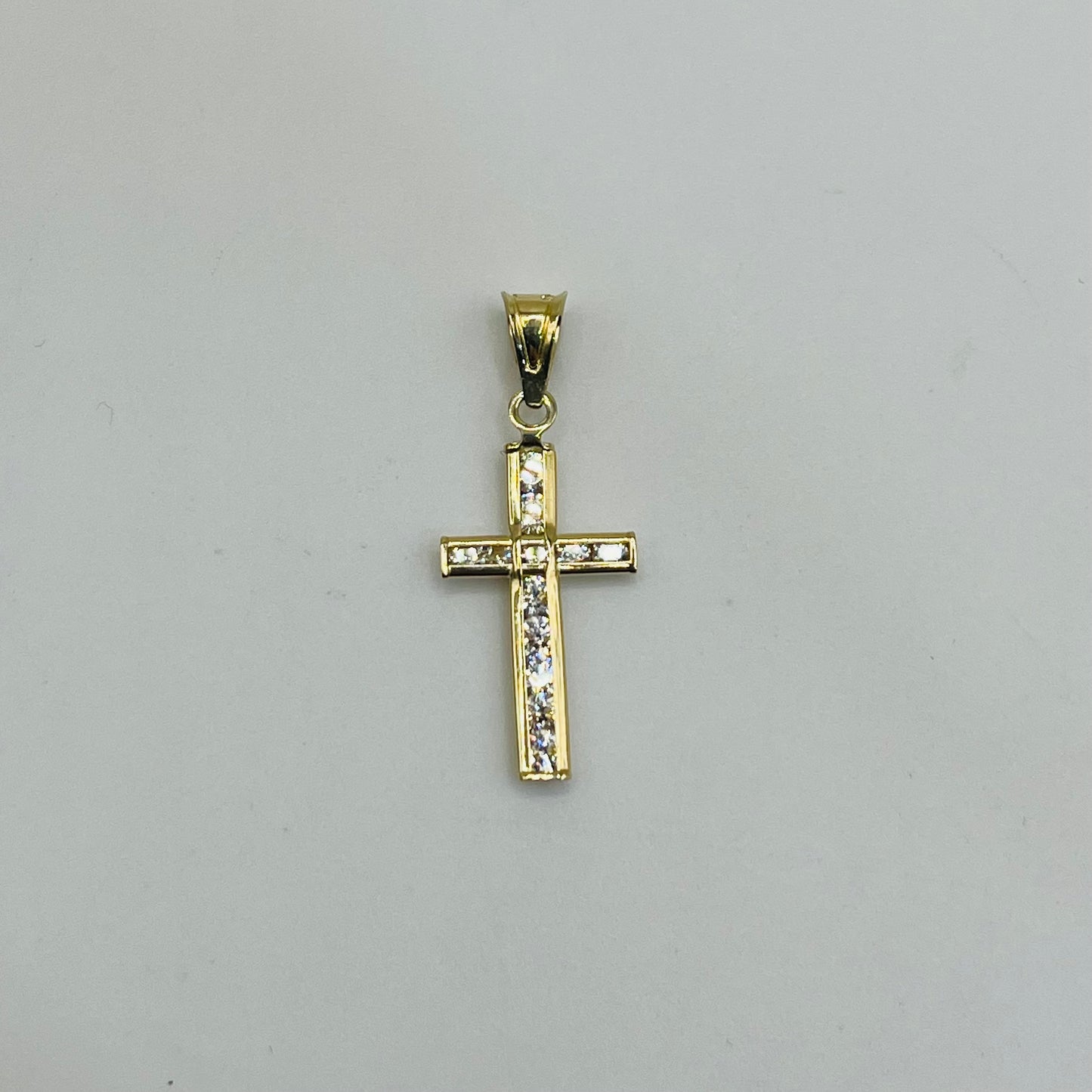 14K Gold Small Classic Cross with CZ