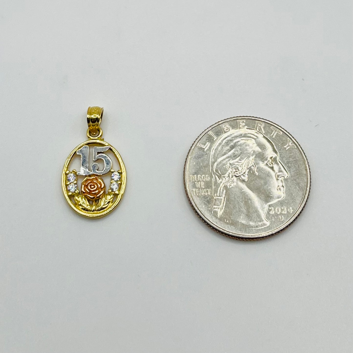 14k Gold Tri-Color Eternal Grace Quince Charm
