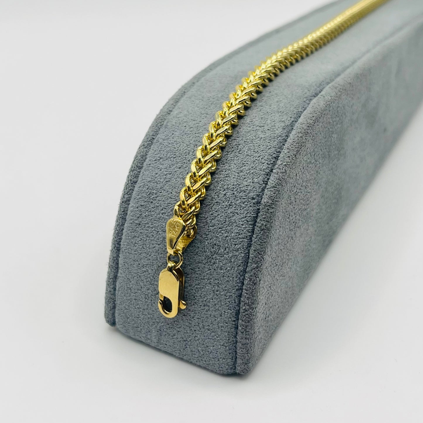 14k Gold 4mm Franco Bracelet