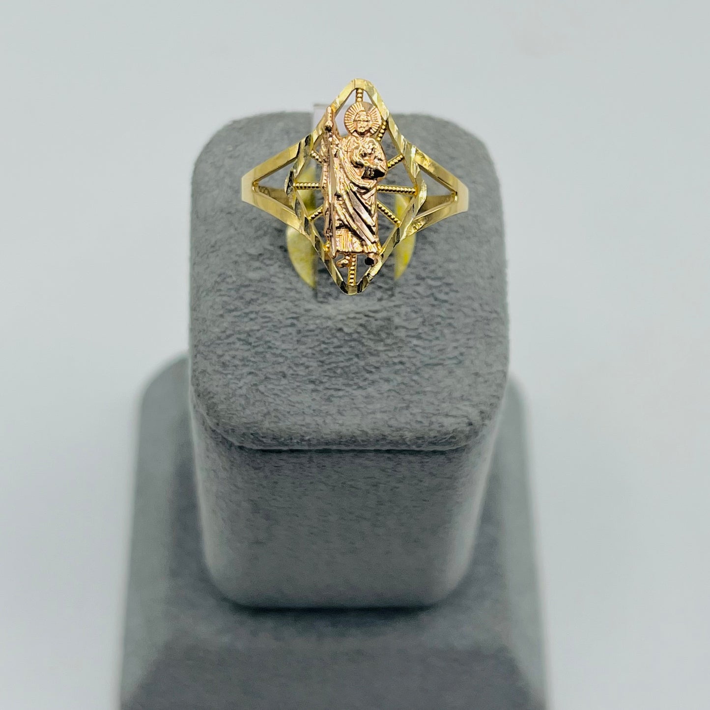 14k Gold Guiding San Judas Ring