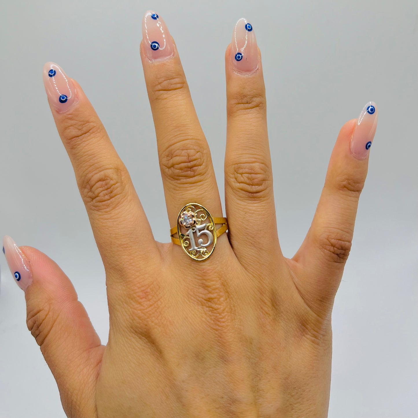 14k Gold Rose Quince Ring
