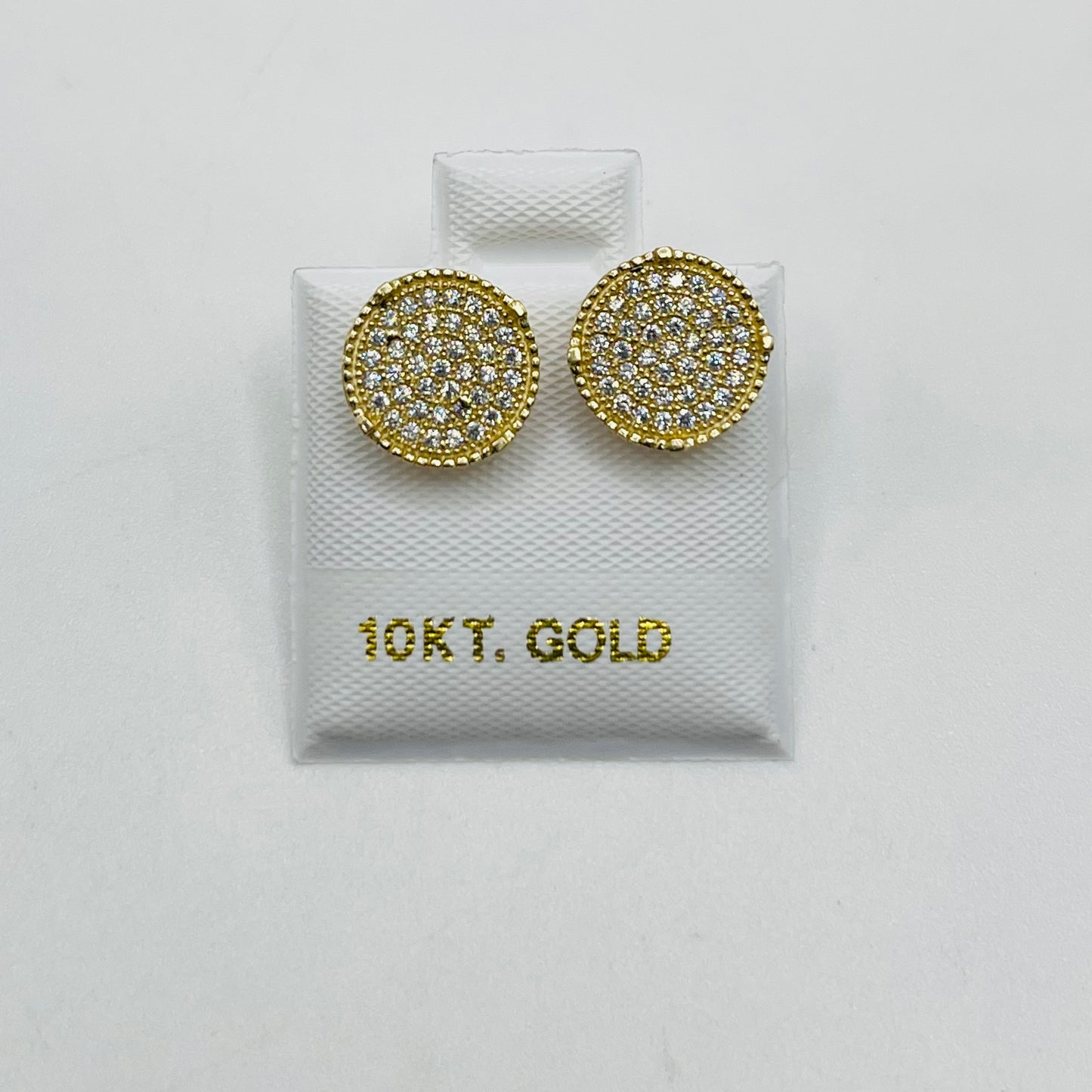 10k Gold Men’s Cz Dazzling Earrings
