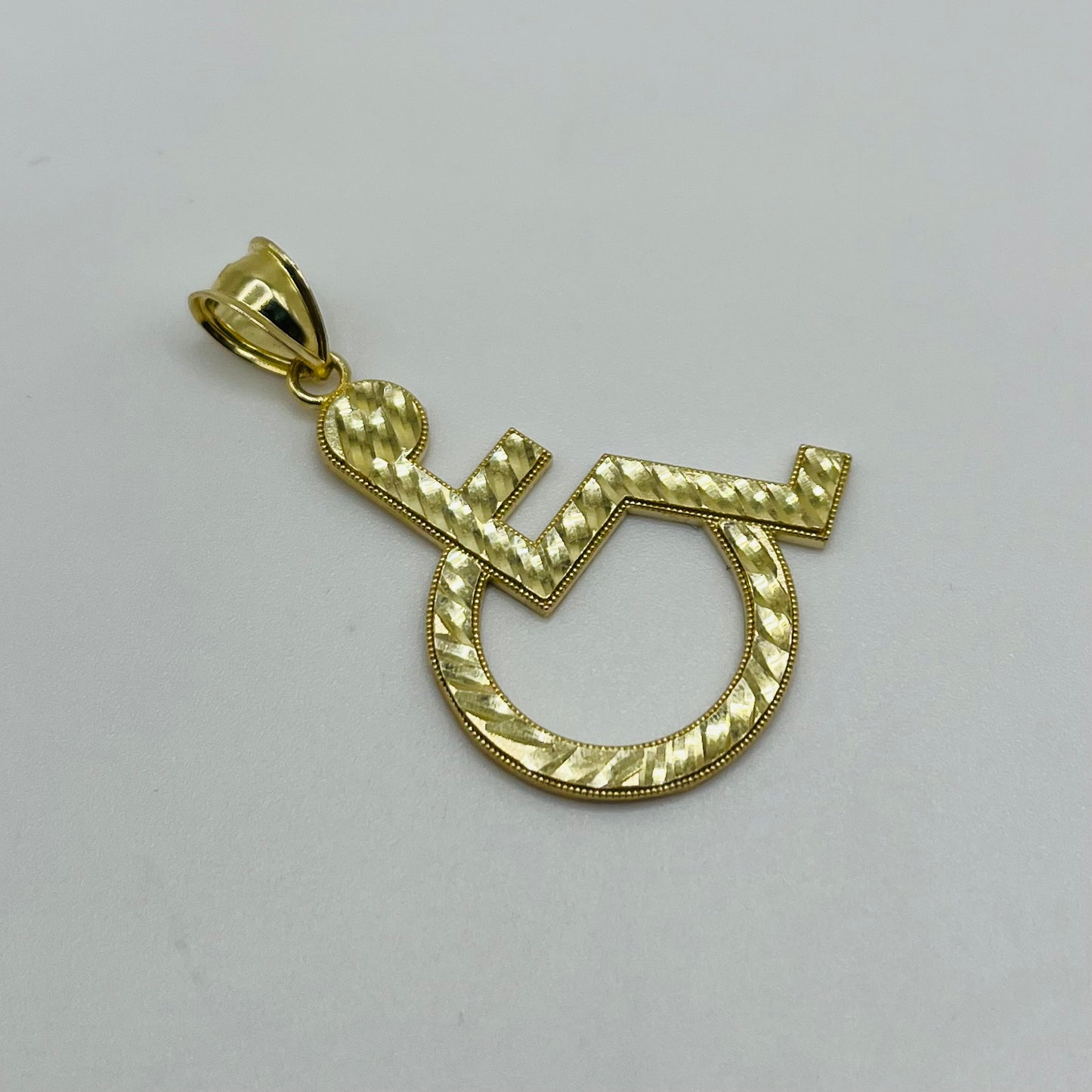 10k Gold Handicap Charm (Medium)