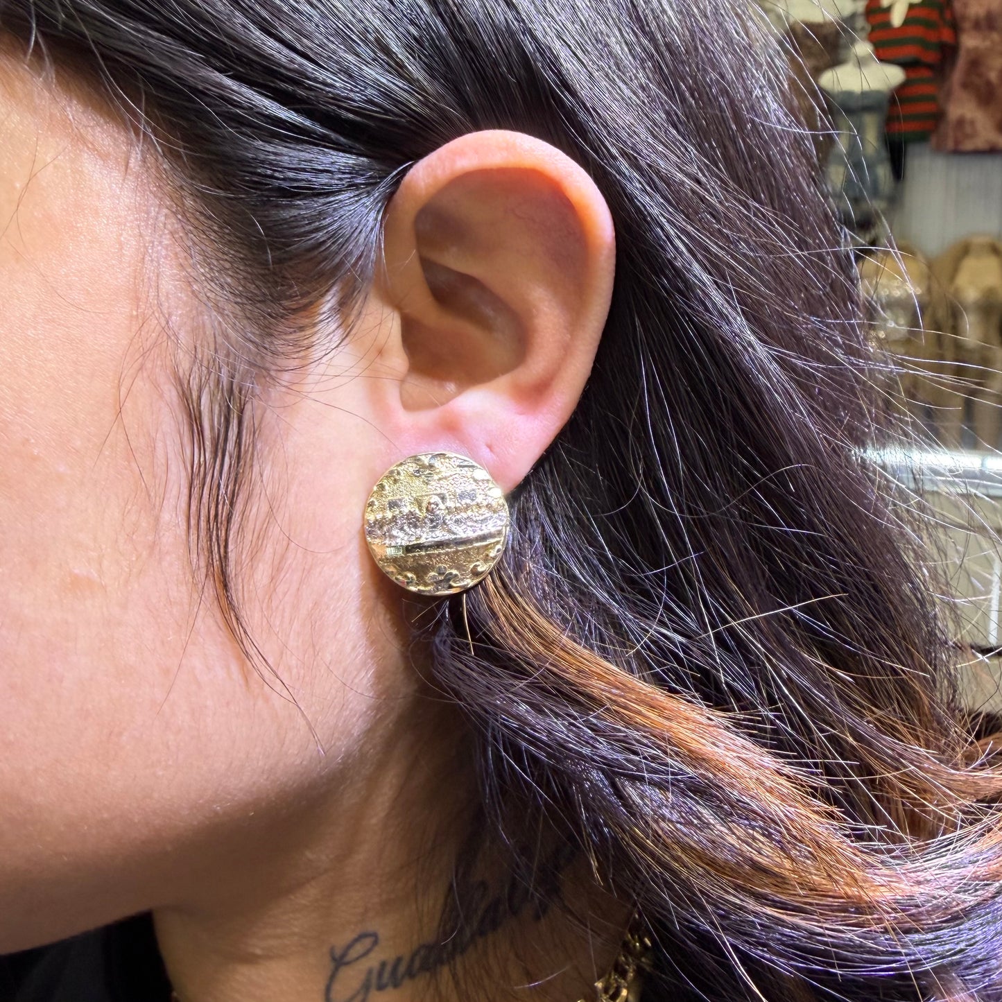 10K Last Supper Earrings (two tone / light)