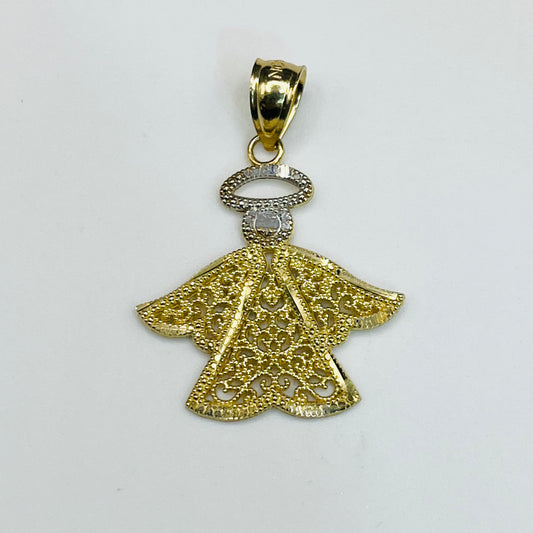 10k Gold Ángel Charm