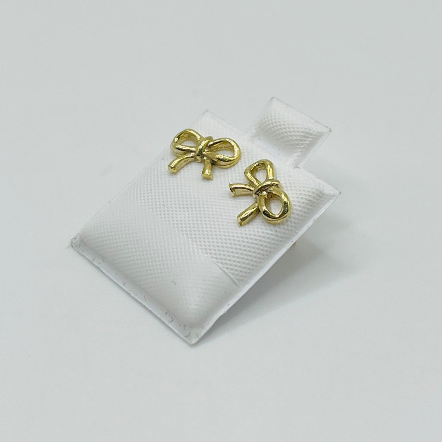 10K Gold Mini Bow Earrings