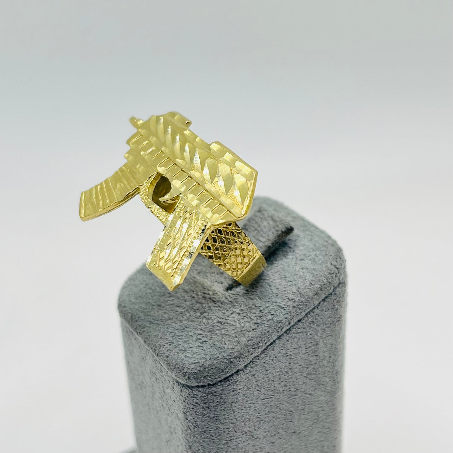 10k Gold XL Ak Gun Ring