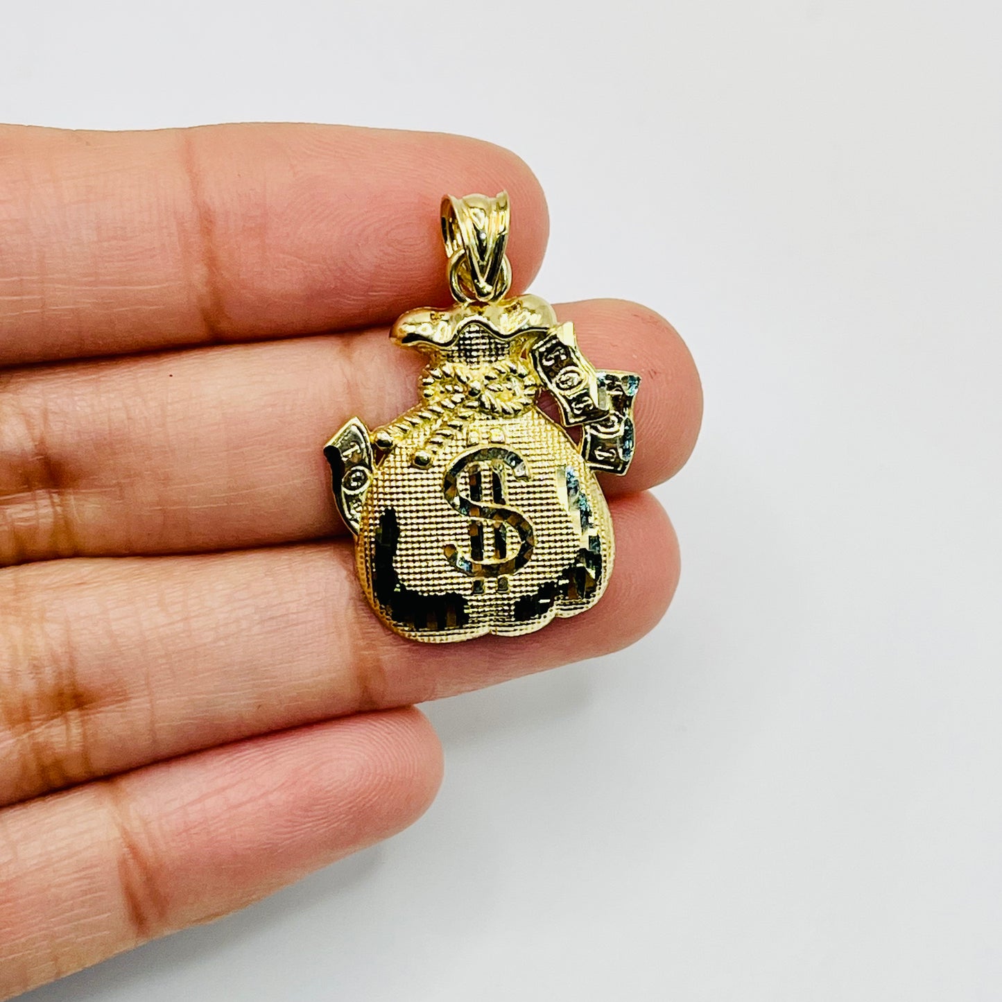10K Gold Moneybag 2 Charm