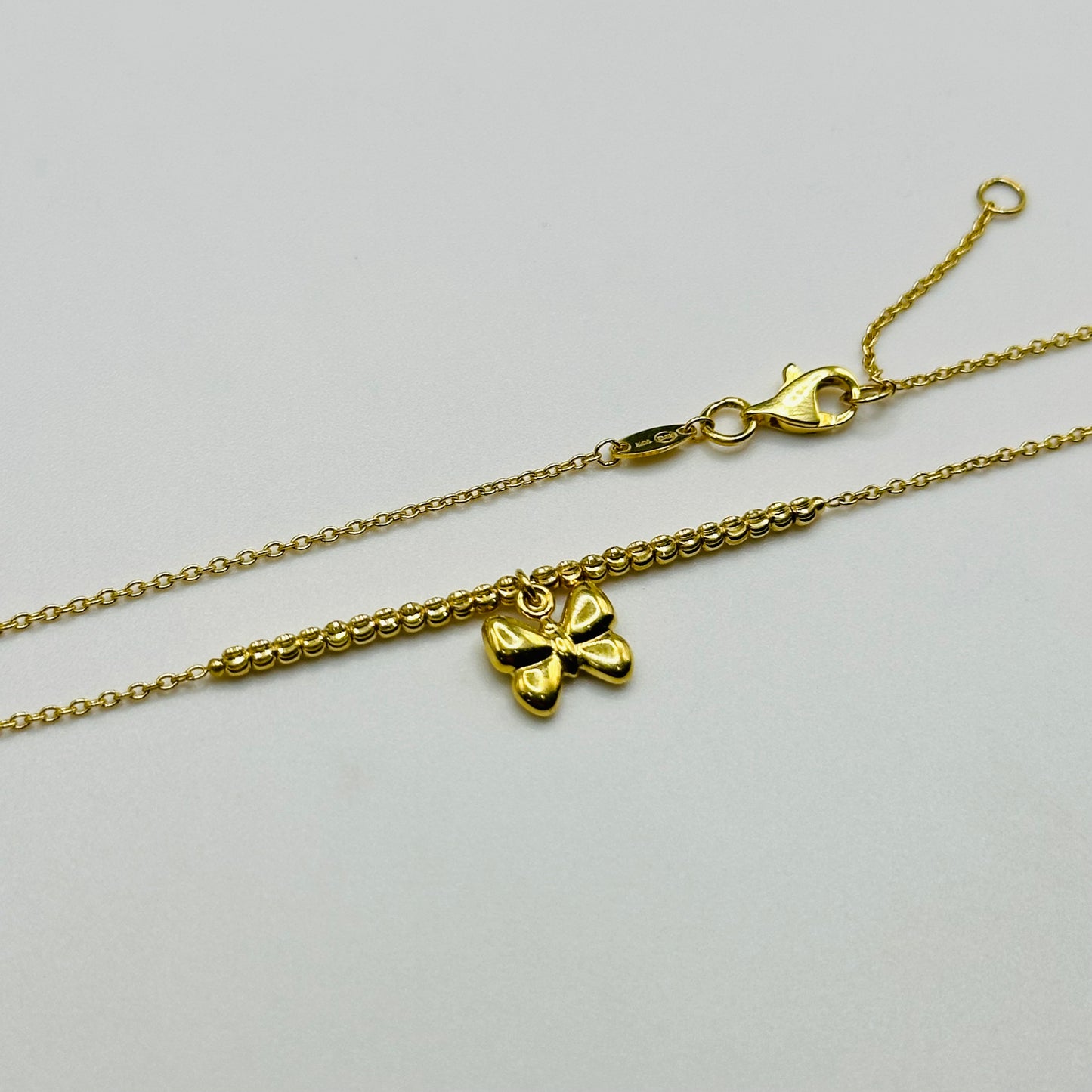 10k Gold Bow Anklet