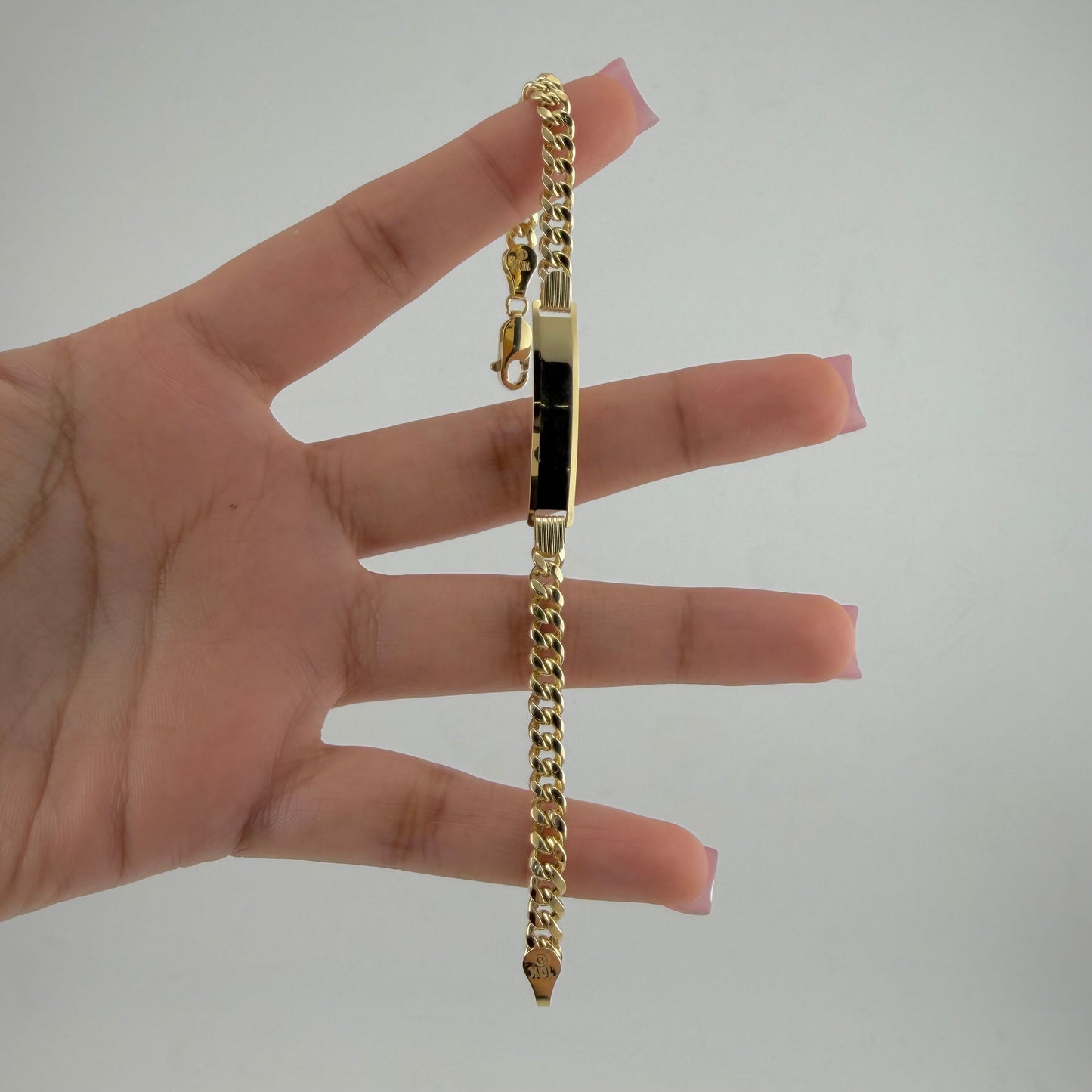 10K Gold 4.5mm Hollow Miami Cuban ID Bracelet