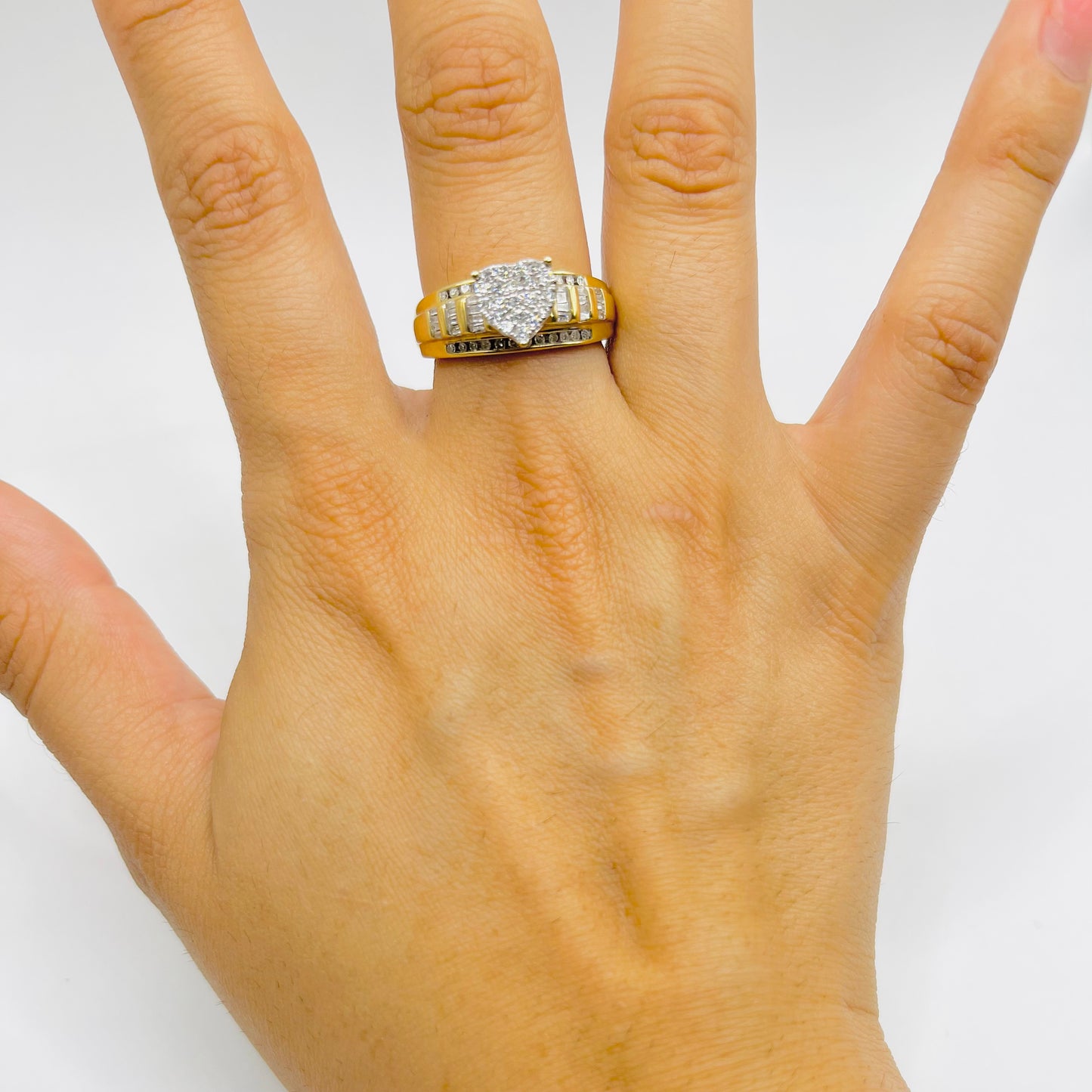 10k Gold Natural Diamond Small Aimee Ring