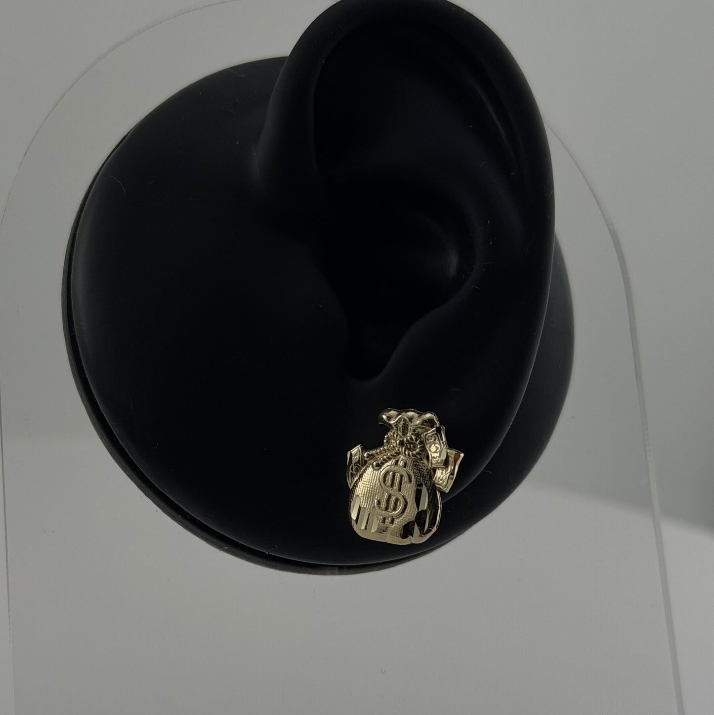 10k Gold Mini Moneybag 2 Earrings