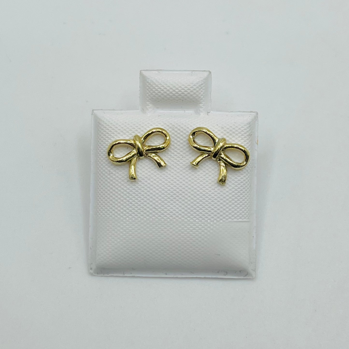 10K Gold Mini Bow Earrings